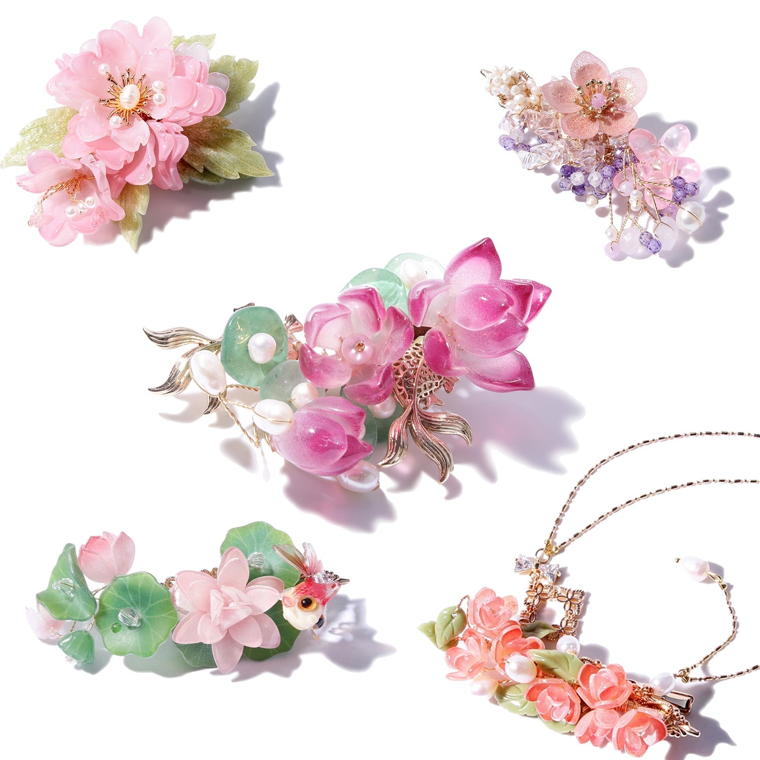 Hair Pieces and Brooches - JewelryBlossom
flower hair clips
flower hair style
wedding hair
wedding jewelry
braidmaid jewlery