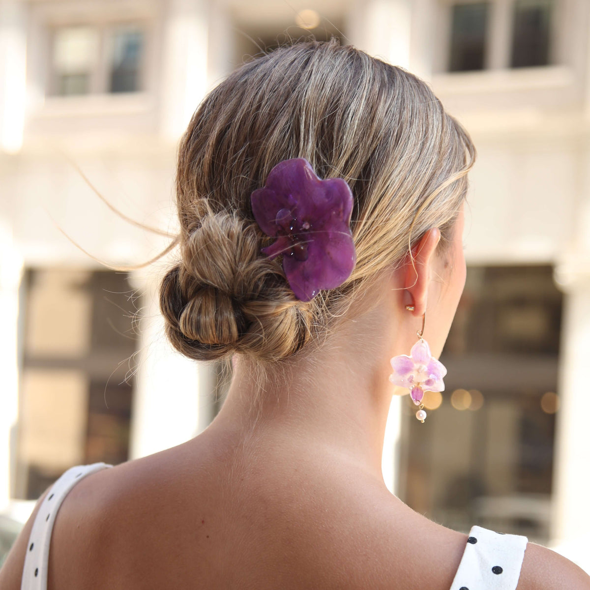 *Real Flower* Orchid French Pins