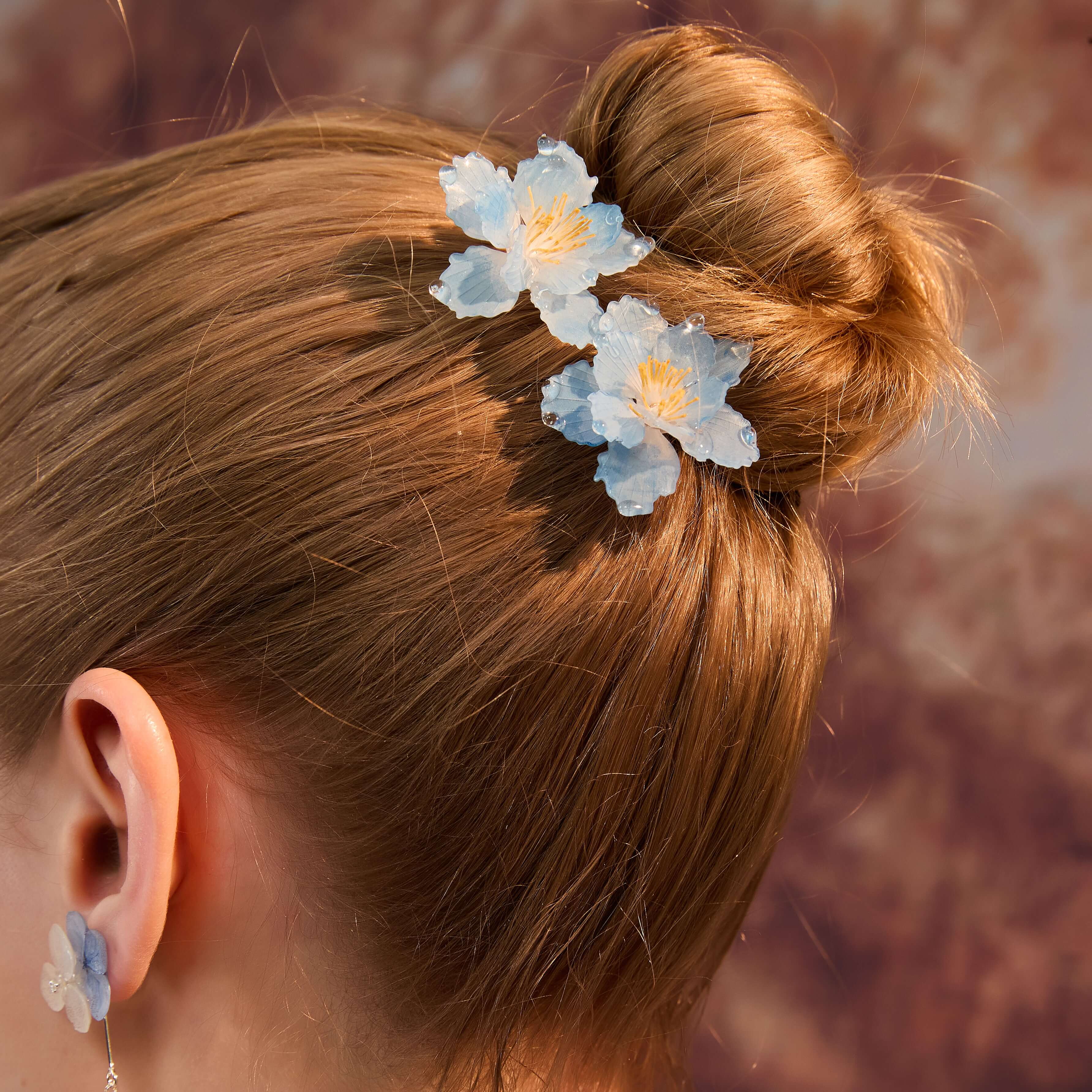 Himalayan Blue Poppy Hair Pin (2-Pieces)