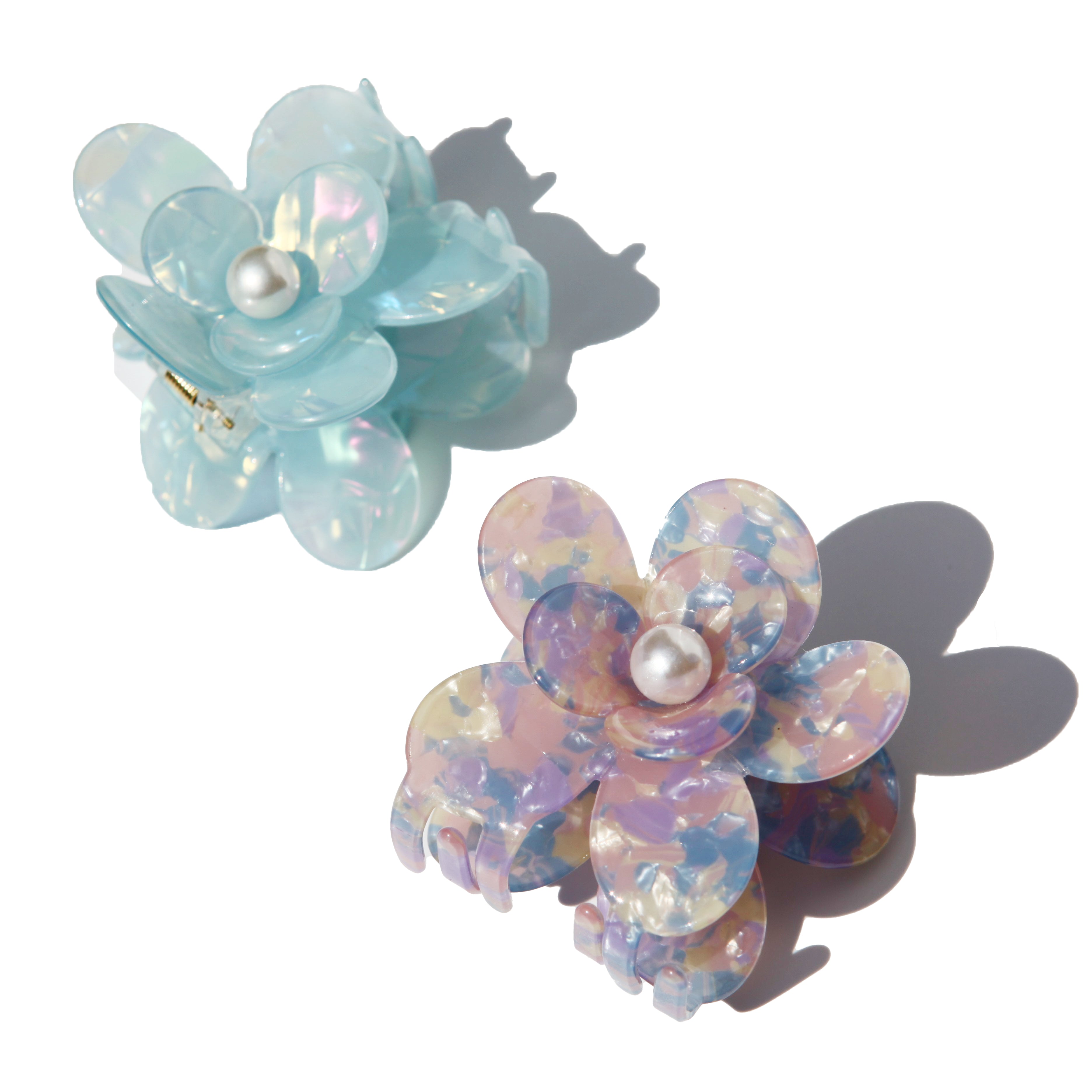 Jasmine Pearl Bloom Hair Claw Duo (2 Pieces)