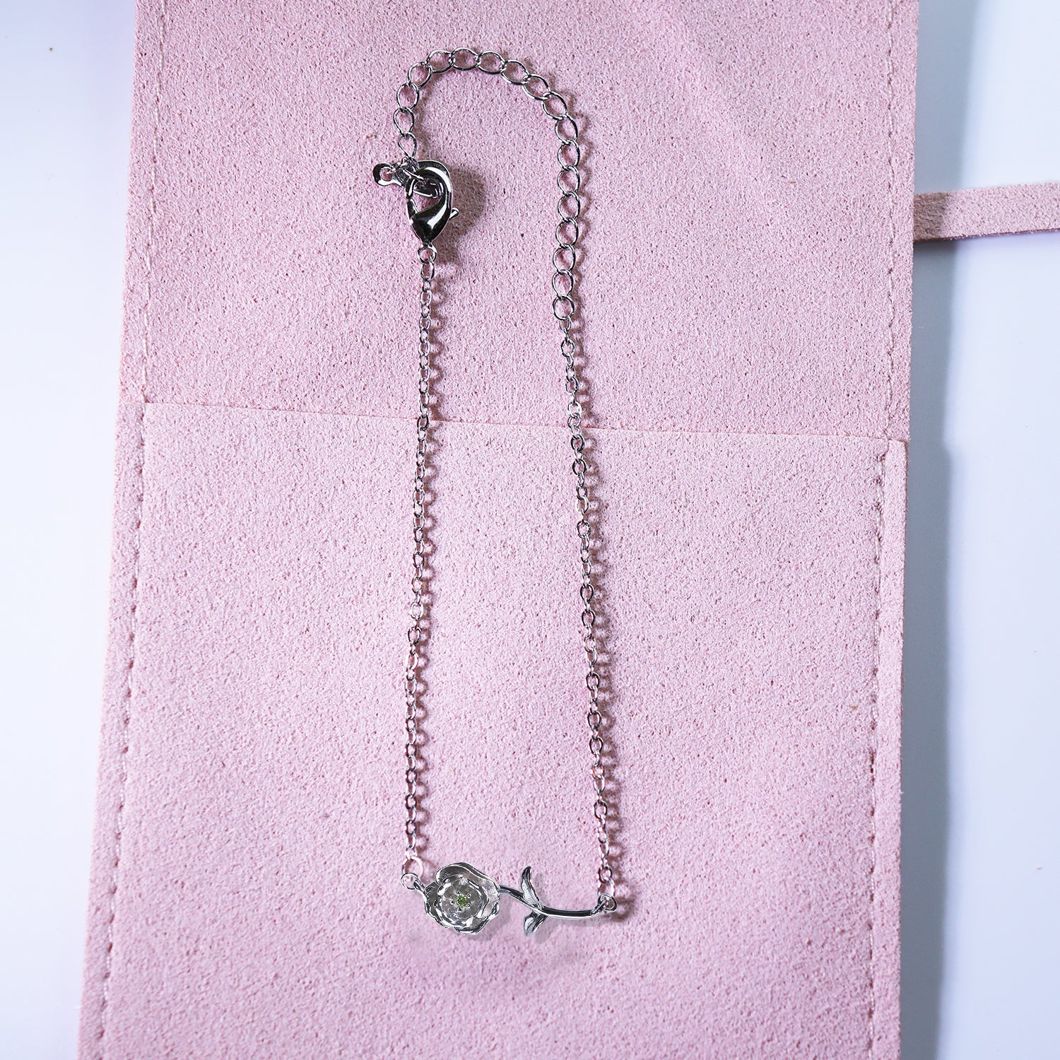 Birth Flower Silver BraceletsBraceletJewelryBlossomuniqueflowerearringsgiftforhermothergiftdaughtergiftbirthdaygiftanniversarygift