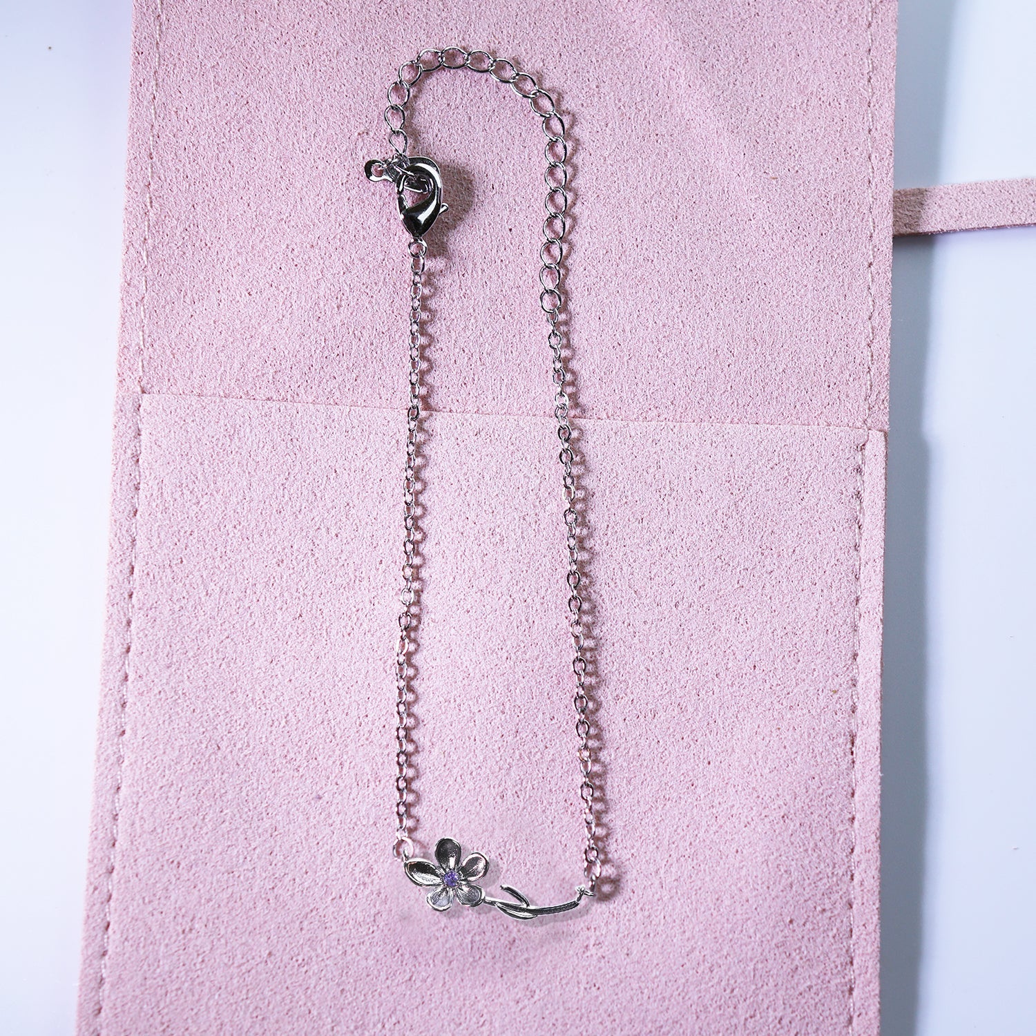 Birth Flower Silver BraceletsBraceletJewelryBlossomuniqueflowerearringsgiftforhermothergiftdaughtergiftbirthdaygiftanniversarygift