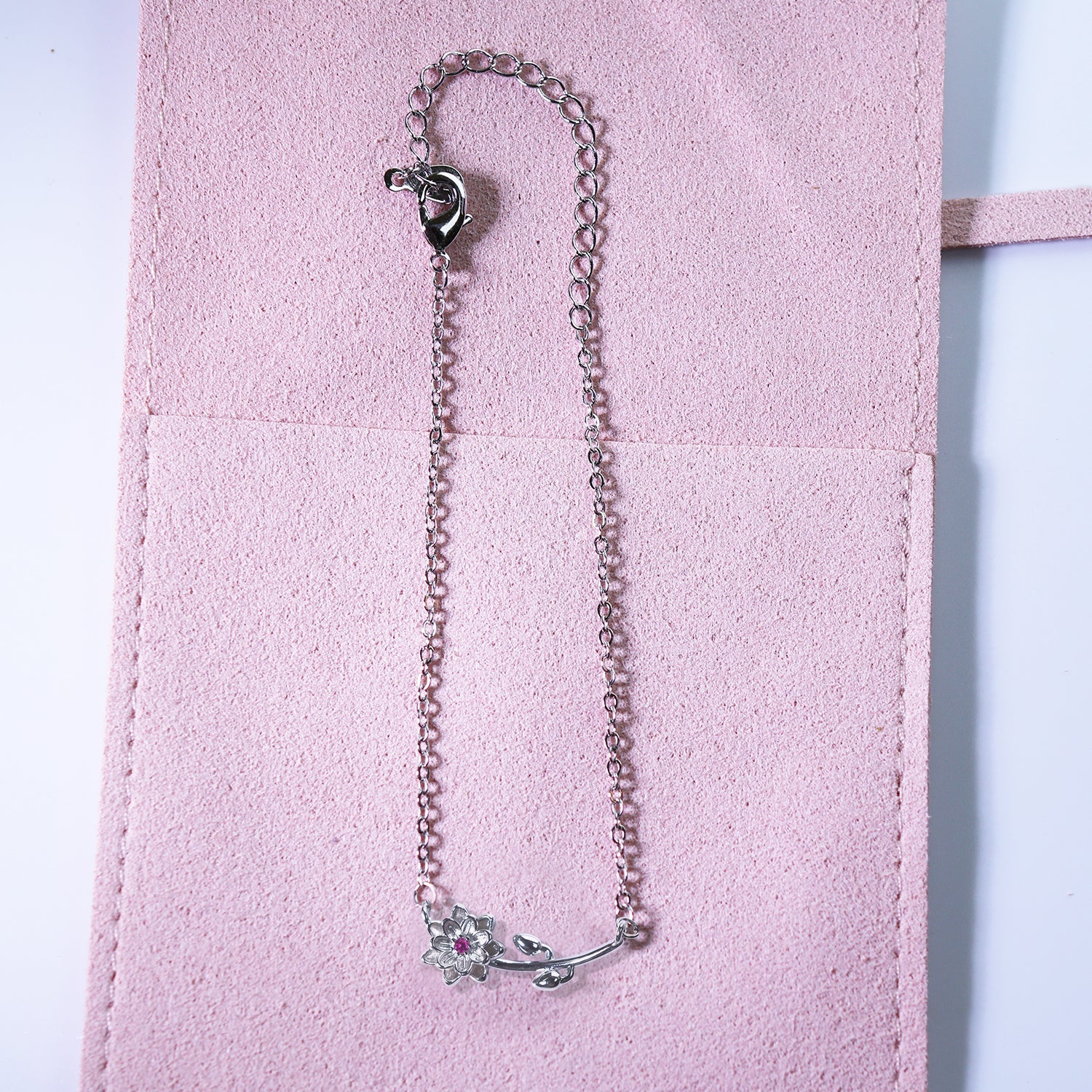 Birth Flower Silver BraceletsBraceletJewelryBlossomuniqueflowerearringsgiftforhermothergiftdaughtergiftbirthdaygiftanniversarygift