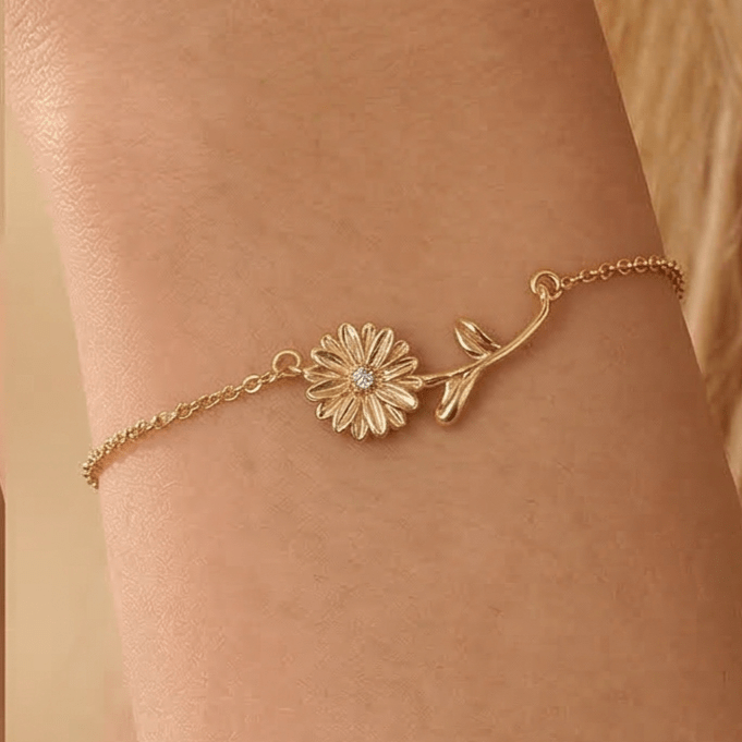 Birth Month Flowers & Birthstone BraceletsBraceletJewelryBlossomuniqueflowerearringsgiftforhermothergiftdaughtergiftbirthdaygiftanniversarygift