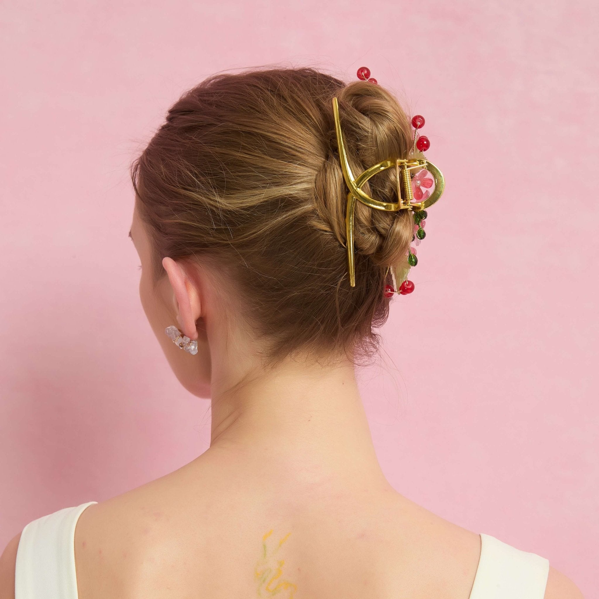 Blushing Sakura Hair Clawhair clawsJewelryBlossomuniqueflowerearringsgiftforhermothergiftdaughtergiftbirthdaygiftanniversarygift