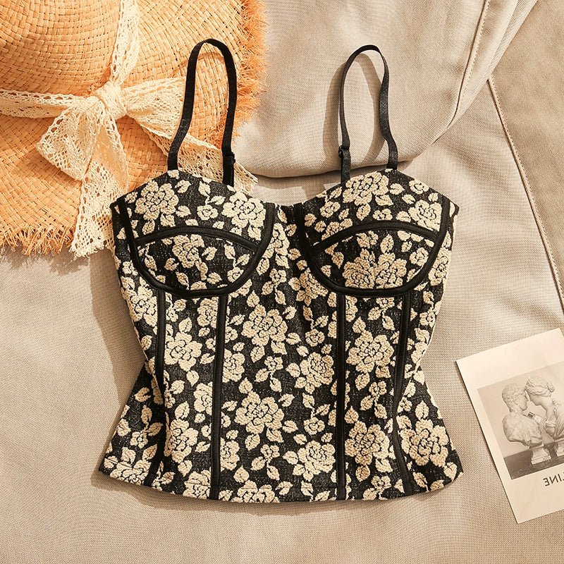 Camellia Garden Bloom Corset Bra TopClothingJewelryBlossomuniqueflowerearringsgiftforhermothergiftdaughtergiftbirthdaygiftanniversarygift