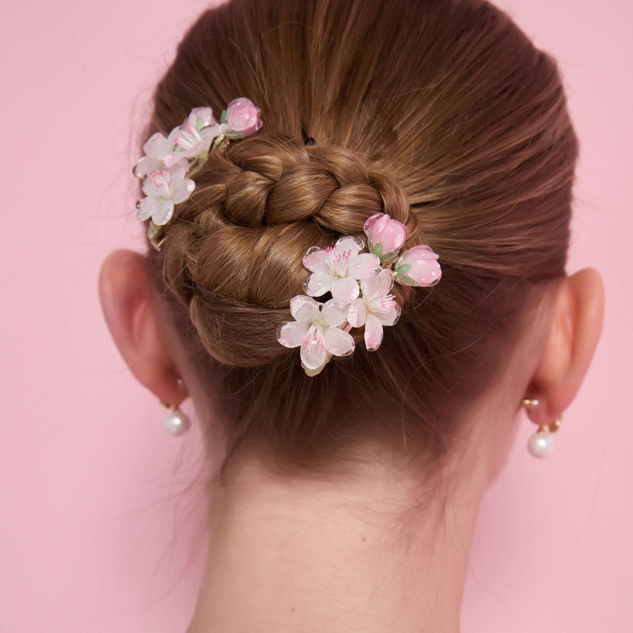 Cherry Blossom Garden Hair Clips (2 - Pieces)HAIRJewelryBlossomuniqueflowerearringsgiftforhermothergiftdaughtergiftbirthdaygiftanniversarygift