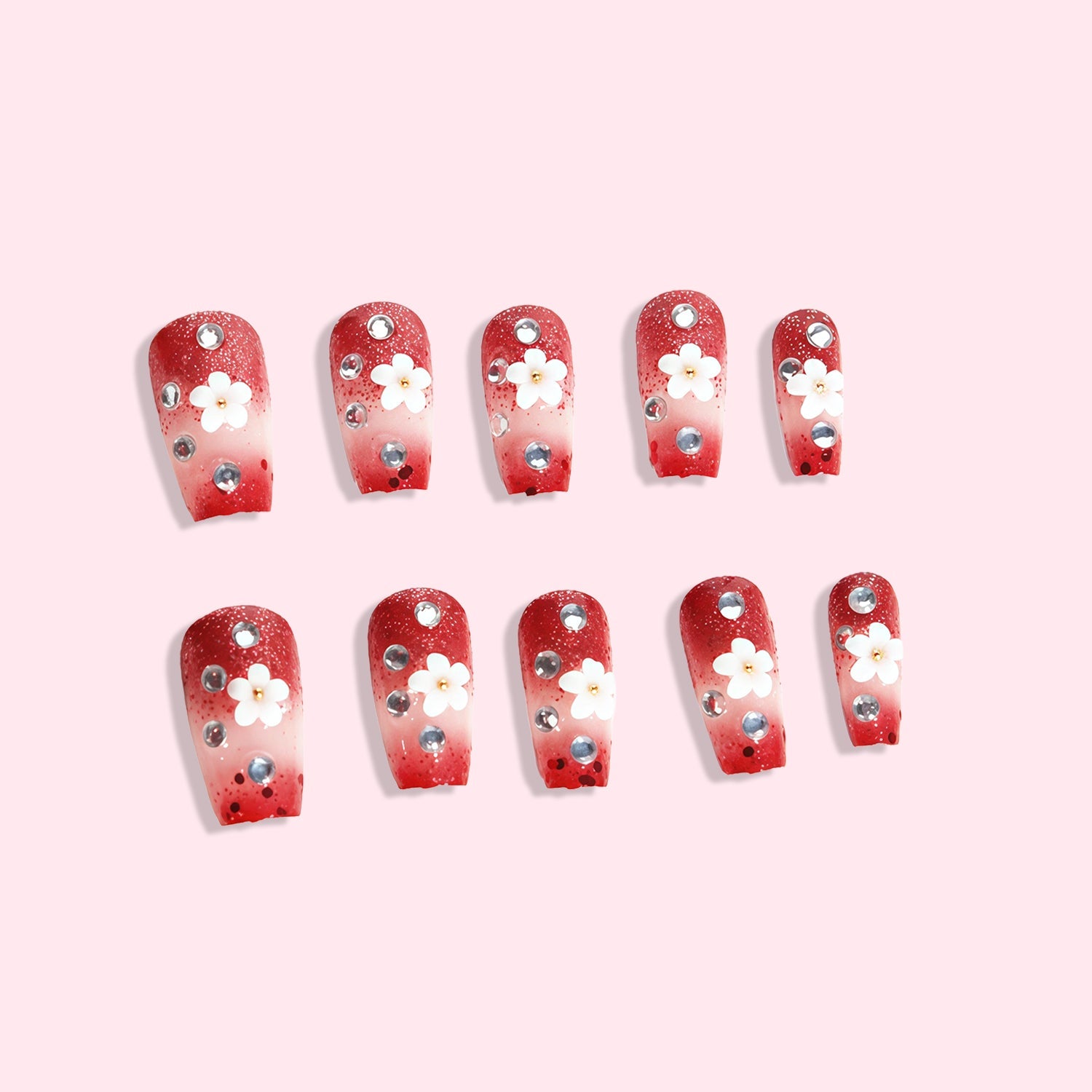 Cherry Blossom Spark Nail SetJewelryBlossomuniqueflowerearringsgiftforhermothergiftdaughtergiftbirthdaygiftanniversarygift