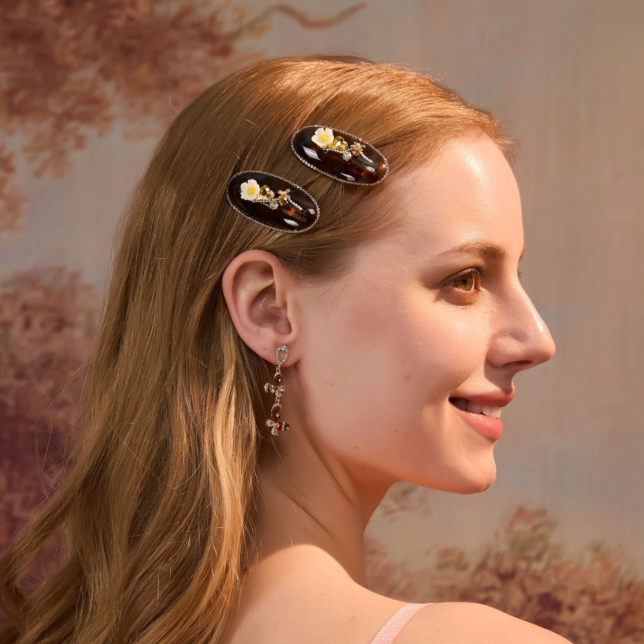 Crystal Bloom Clips Duo (2 - Pieces)HAIRJewelryBlossomuniqueflowerearringsgiftforhermothergiftdaughtergiftbirthdaygiftanniversarygift