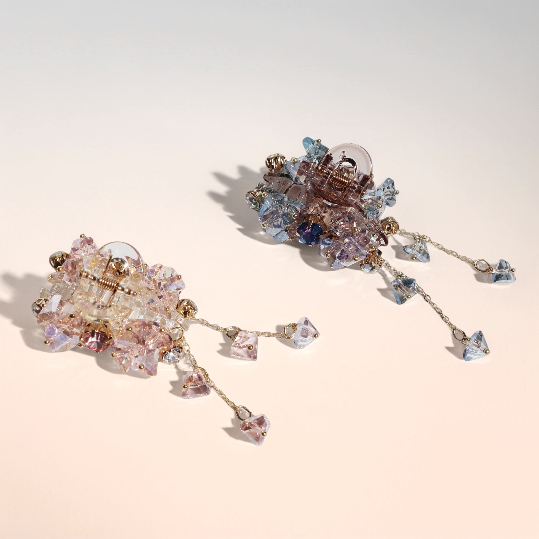 Crystal Mini Tassel Claw Duo (2 Pieces)hair clawsJewelryBlossomuniqueflowerearringsgiftforhermothergiftdaughtergiftbirthdaygiftanniversarygift