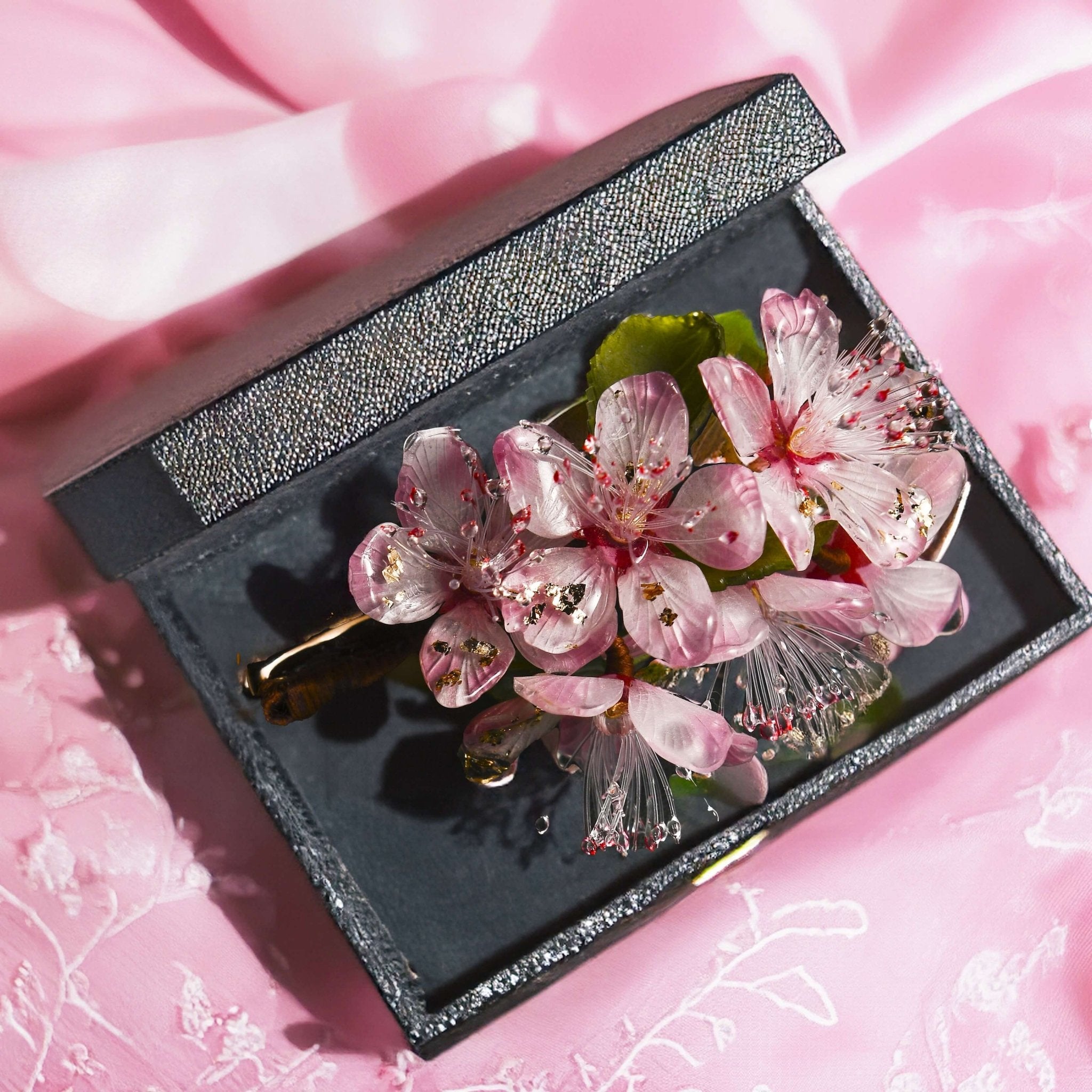 Flowering Pink Cherry Blossom Hair ClipHair ClipsJewelryBlossomuniqueflowerearringsgiftforhermothergiftdaughtergiftbirthdaygiftanniversarygift