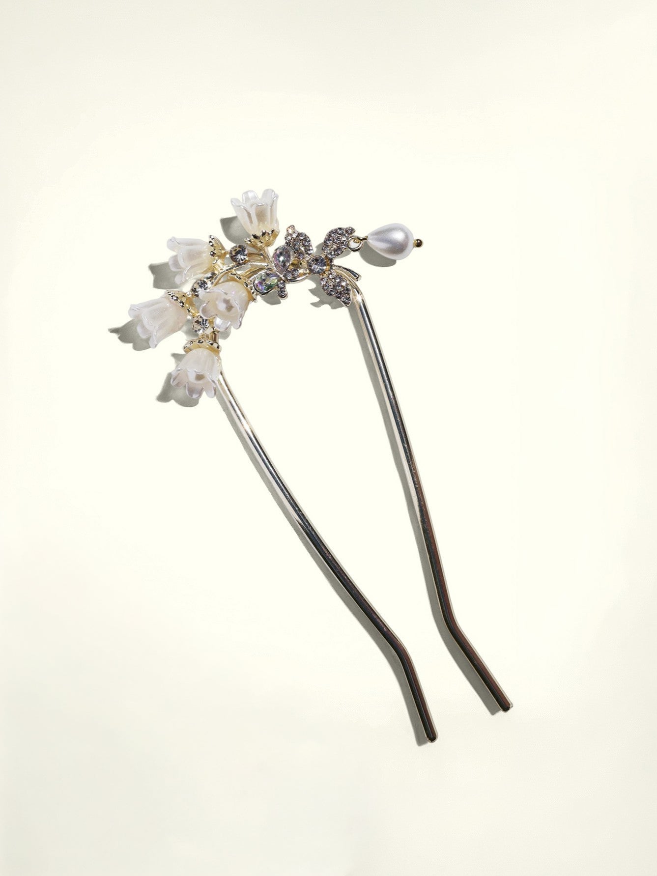 Genevieve French Hair PinHAIRJewelryBlossomuniqueflowerearringsgiftforhermothergiftdaughtergiftbirthdaygiftanniversarygift