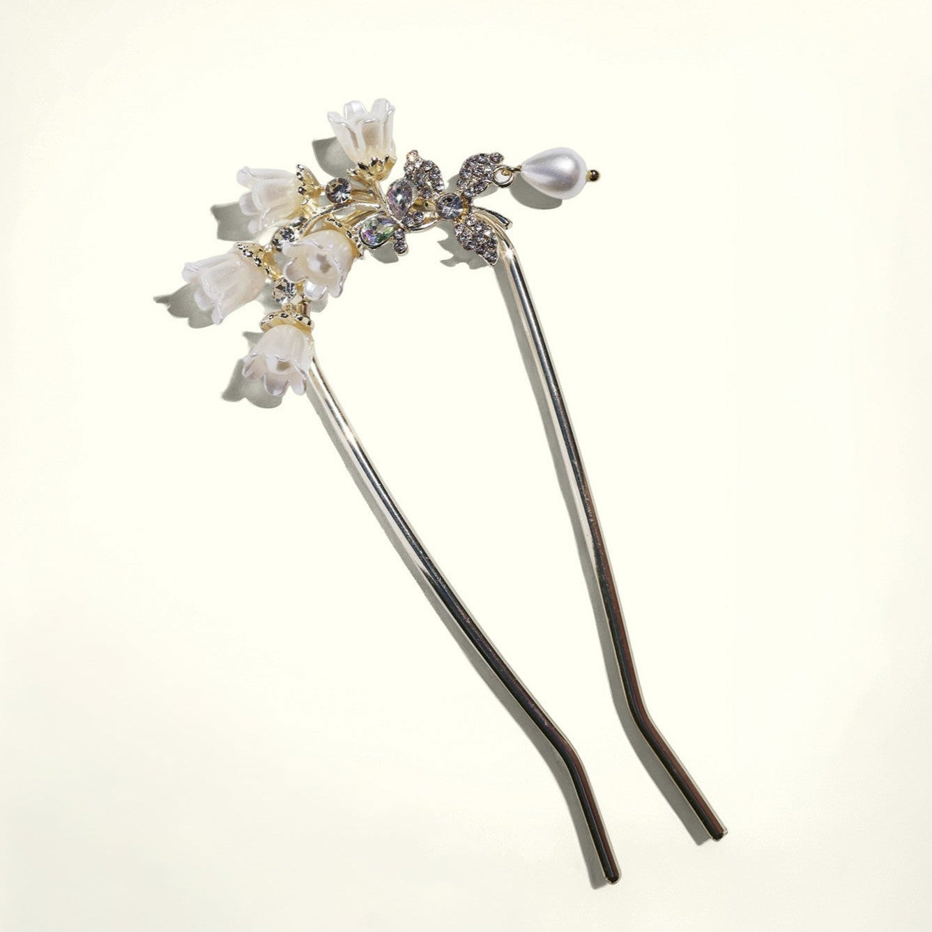Genevieve French Hair Pin HAIR JewelryBlossom flowerjewelry weddingjewelry bridaljewelry weddinggift bridemaidgiftgiftforher mothergift daughtergift birthdaygift anniversarygi