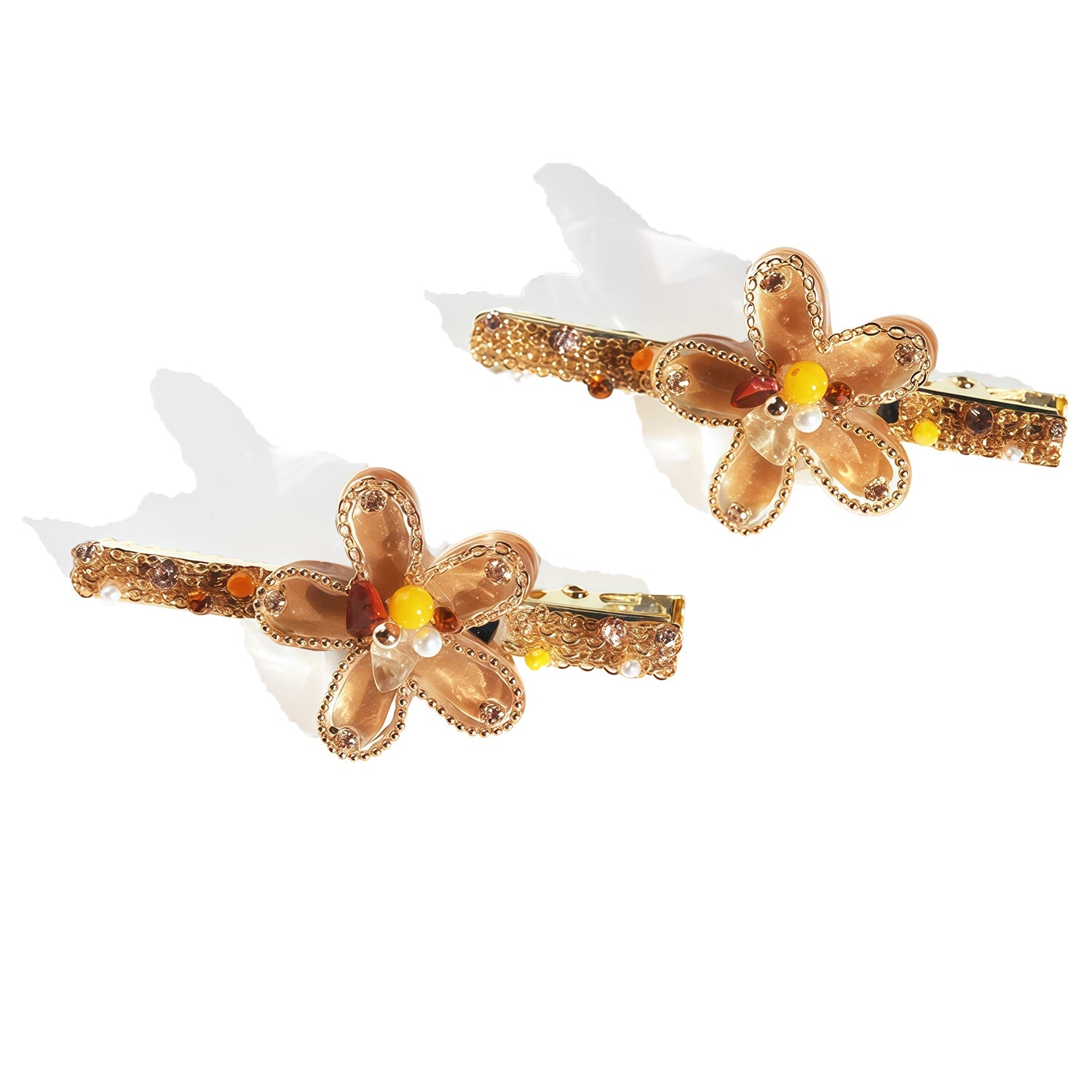 Jasmine Crystal Garden Clips Duo (2 - Pieces)HAIRJewelryBlossomuniqueflowerearringsgiftforhermothergiftdaughtergiftbirthdaygiftanniversarygift