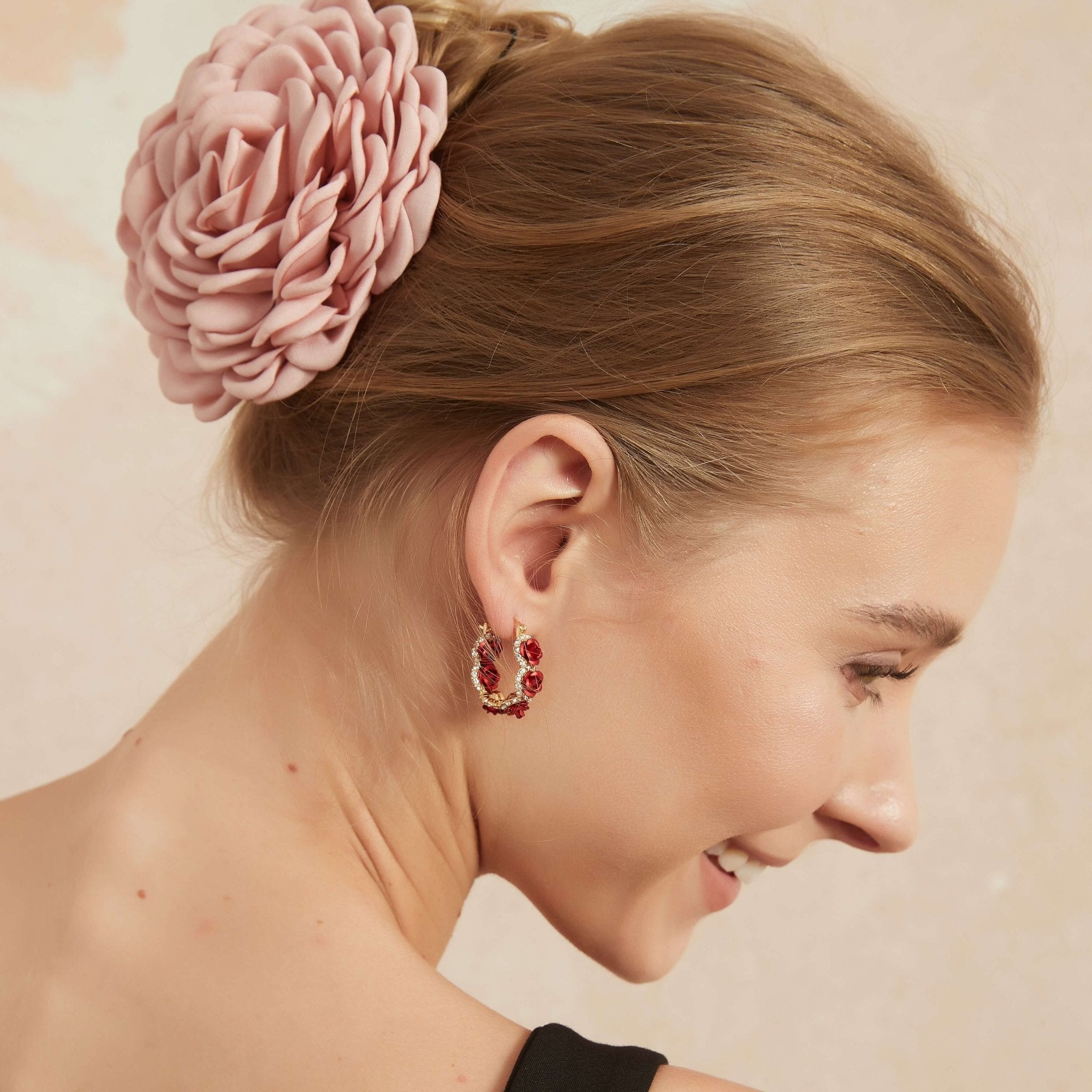 Large Pink Camellia Hair Clawhair clawsJewelryBlossomuniqueflowerearringsgiftforhermothergiftdaughtergiftbirthdaygiftanniversarygift