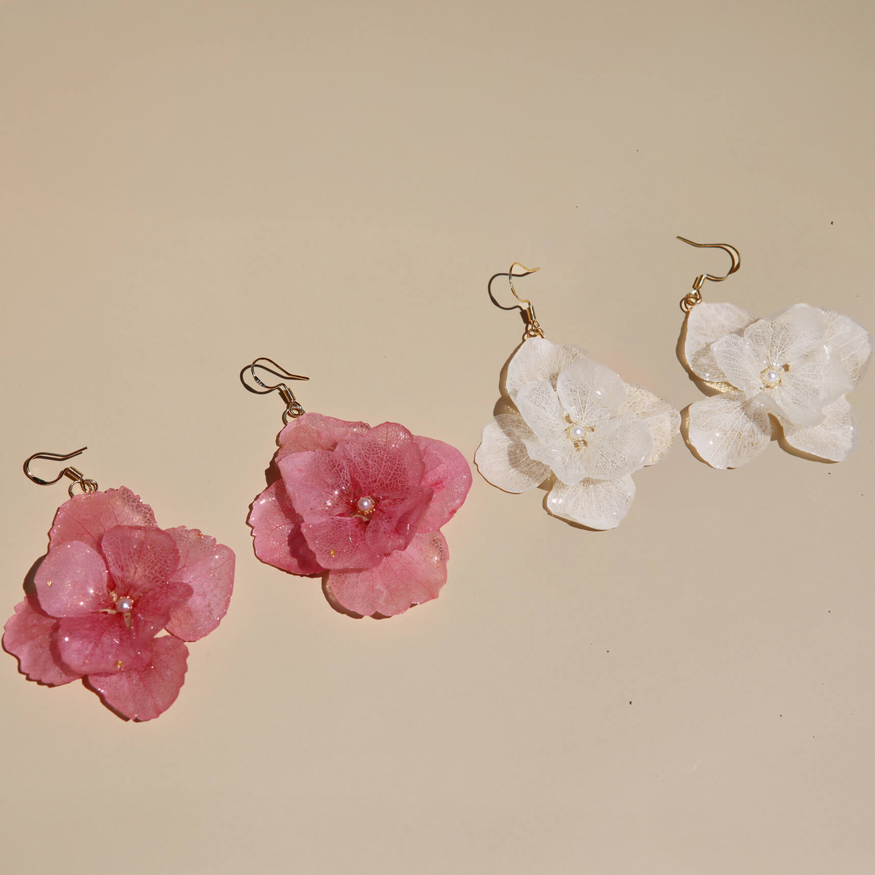 Large Pink Rose Petal Drop EarringsEarringsJewelryBlossomuniqueflowerearringsgiftforhermothergiftdaughtergiftbirthdaygiftanniversarygift