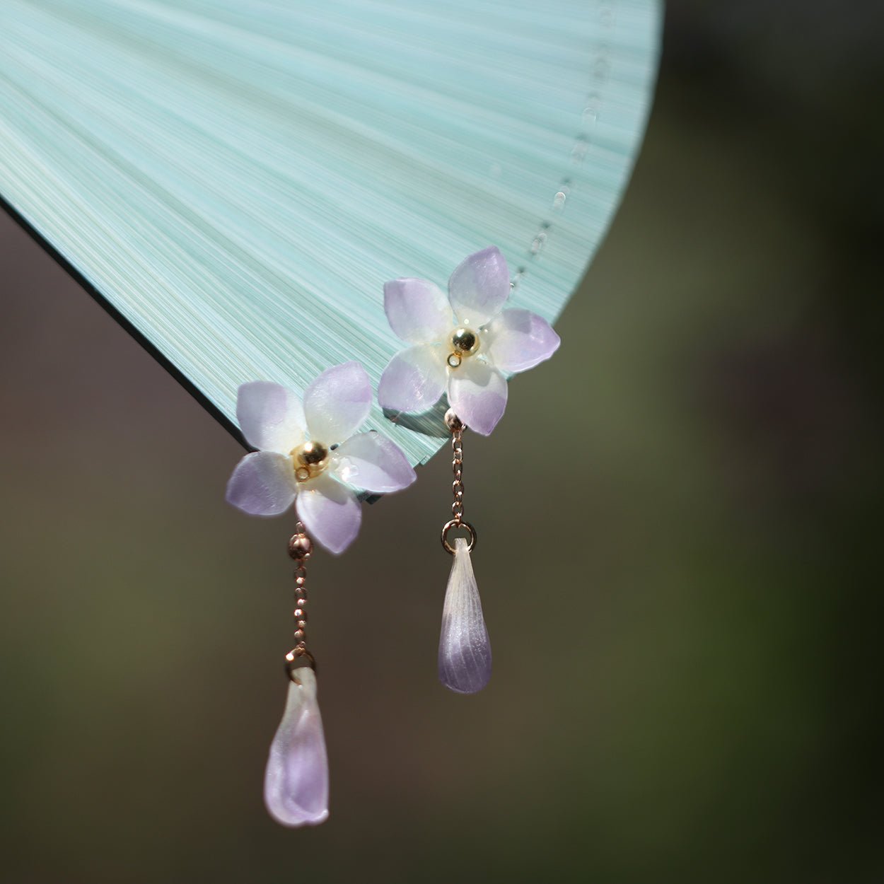 Lavender Wisteria Whisper Drop EarringsEarringsJewelryBlossomuniqueflowerearringsgiftforhermothergiftdaughtergiftbirthdaygiftanniversarygift