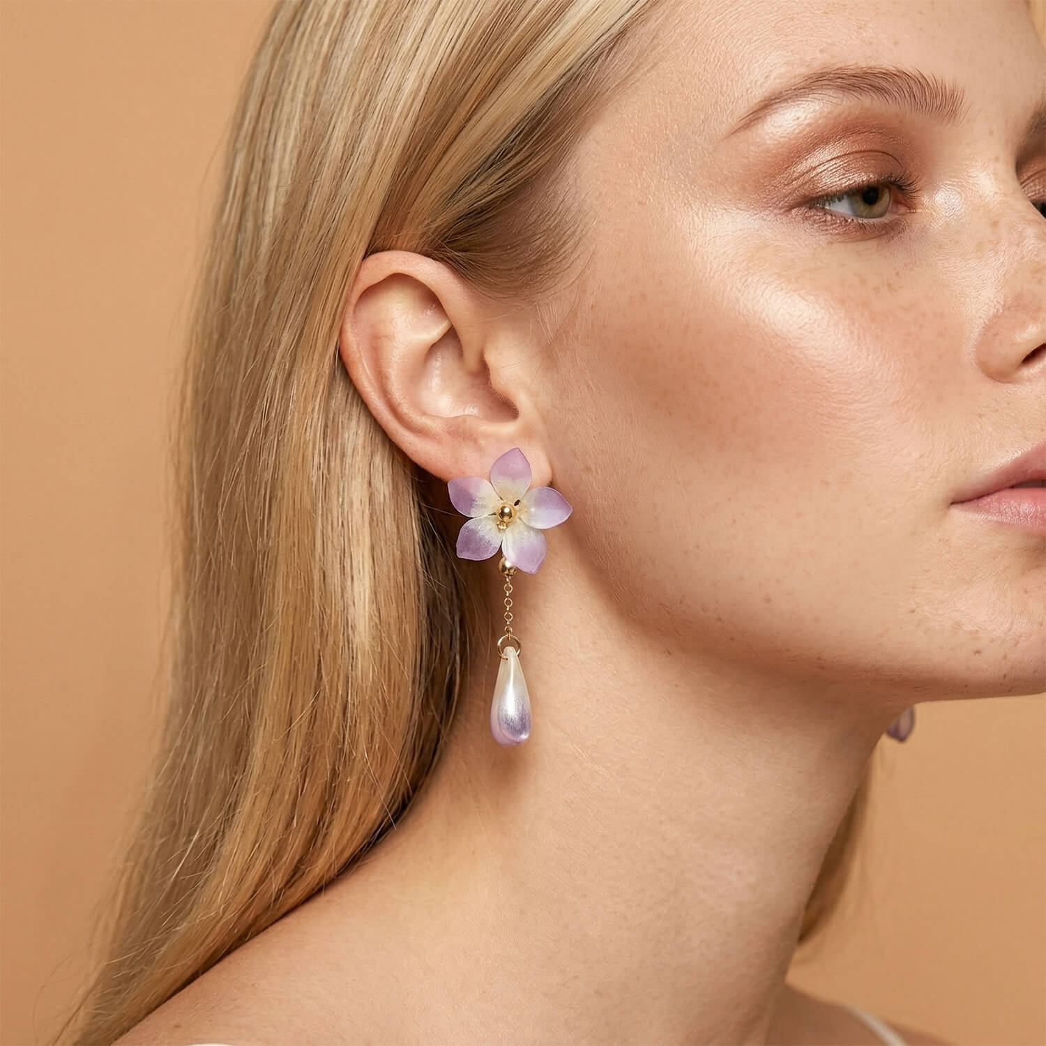 Lavender Wisteria Whisper Drop EarringsEarringsJewelryBlossomuniqueflowerearringsgiftforhermothergiftdaughtergiftbirthdaygiftanniversarygift
