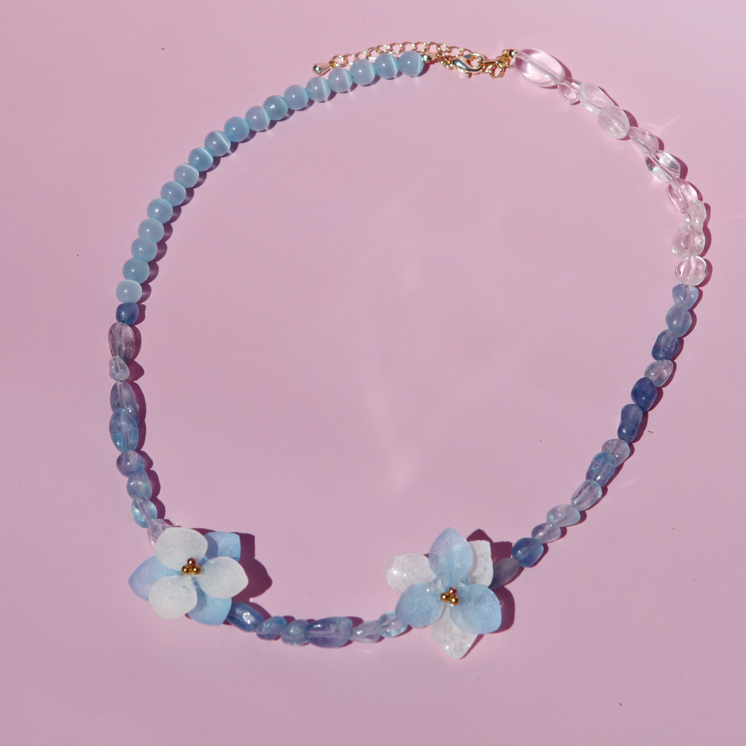 Layered Real Flower Charm Crystal NecklacesNecklaceJewelryBlossomuniqueflowerearringsgiftforhermothergiftdaughtergiftbirthdaygiftanniversarygift