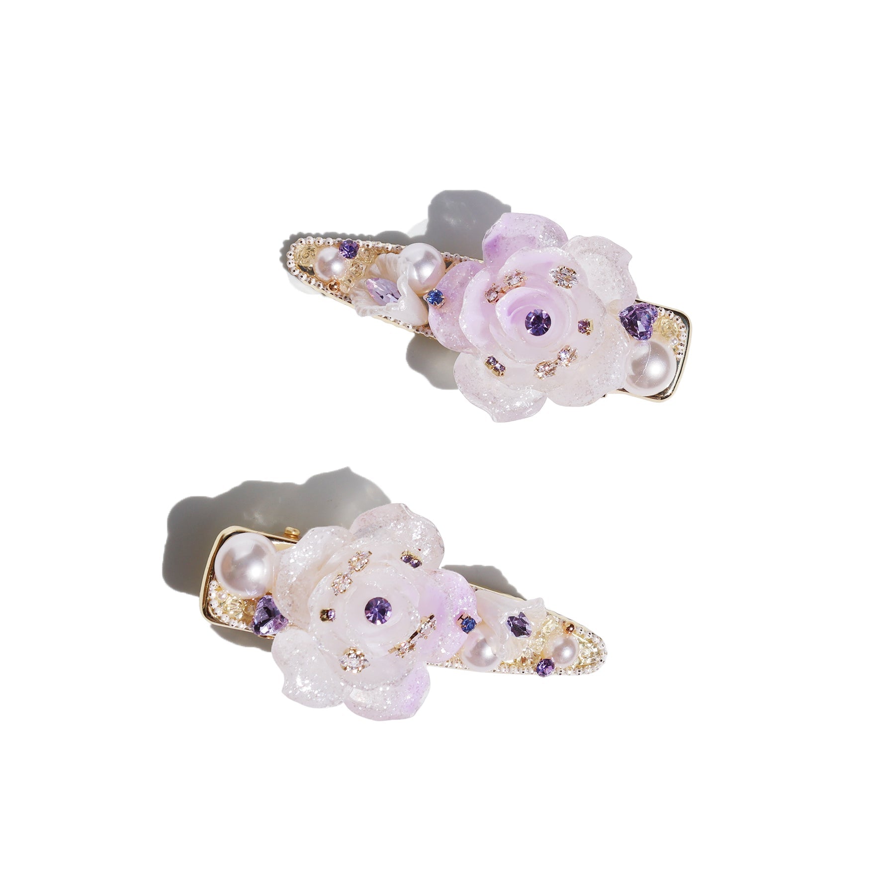 Lilac Camellia Flower Hair Clips (2-Piece Set) Hair Clips JewelryBlossom flowerjewelry weddingjewelry bridaljewelry weddinggift bridemaidgiftgiftforher mothergift daughtergift birthdaygift anniversarygi