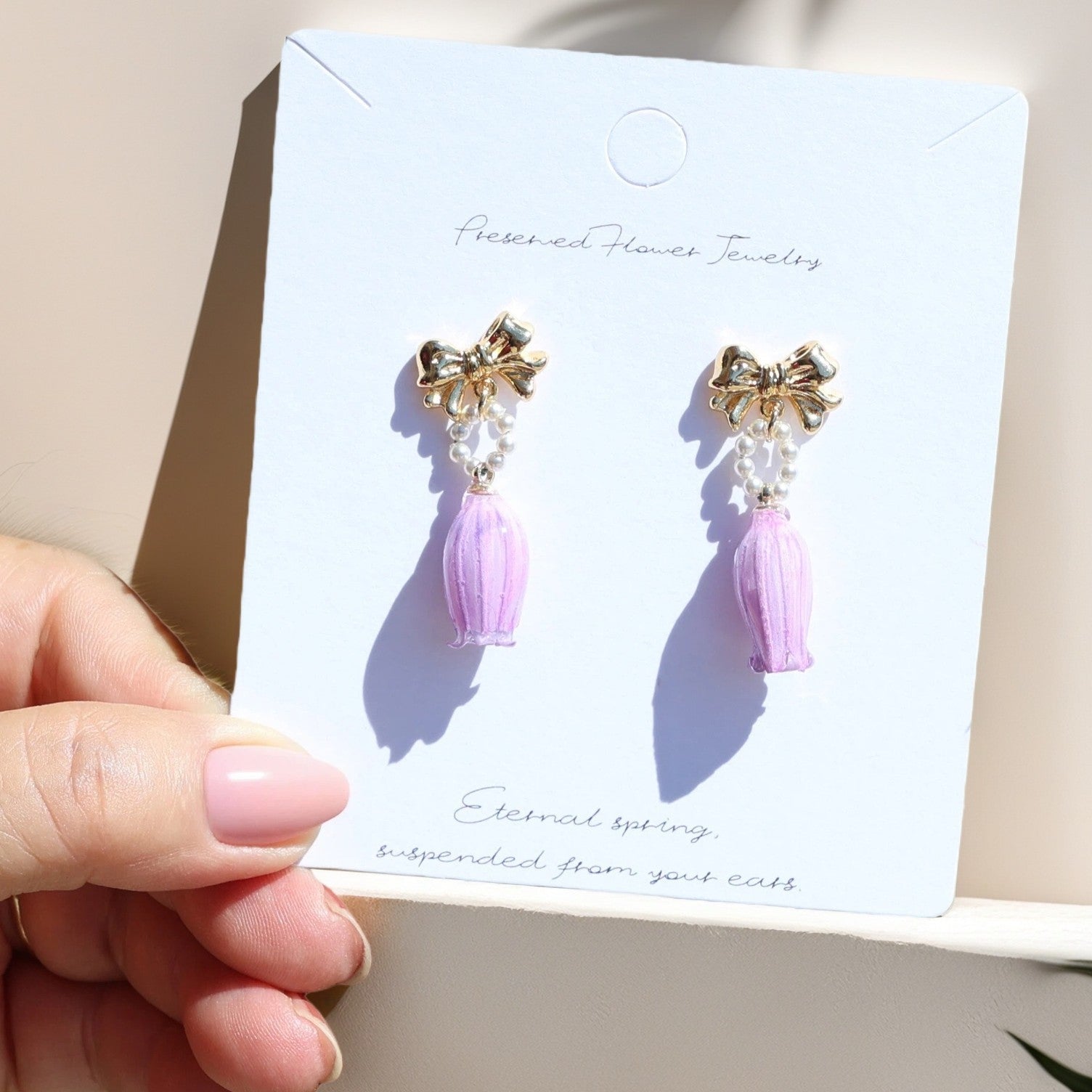 Lily of the Valley Garden Drop EarringsEarringsJewelryBlossomuniqueflowerearringsgiftforhermothergiftdaughtergiftbirthdaygiftanniversarygift