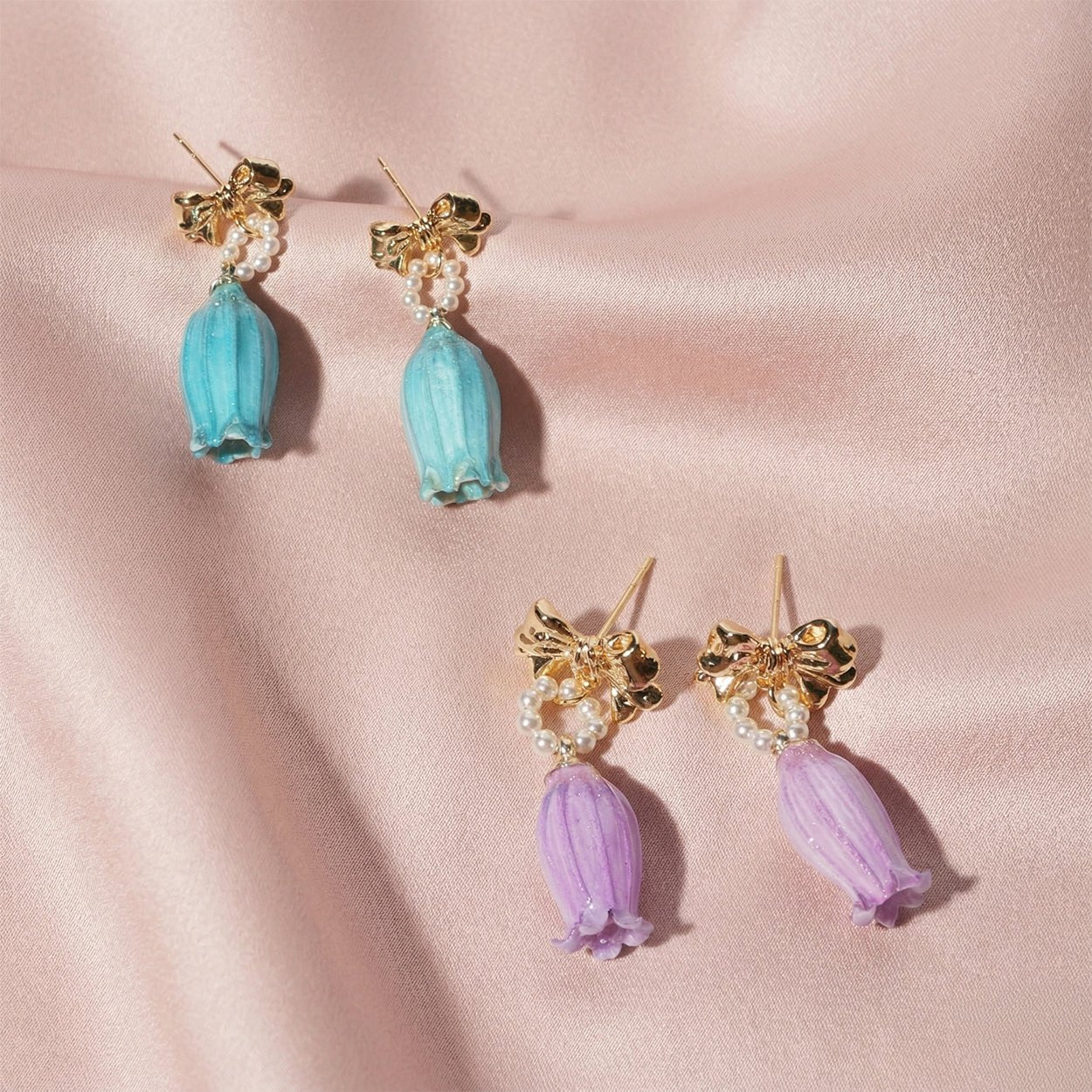 Lily of the Valley Garden Drop EarringsEarringsJewelryBlossomuniqueflowerearringsgiftforhermothergiftdaughtergiftbirthdaygiftanniversarygift