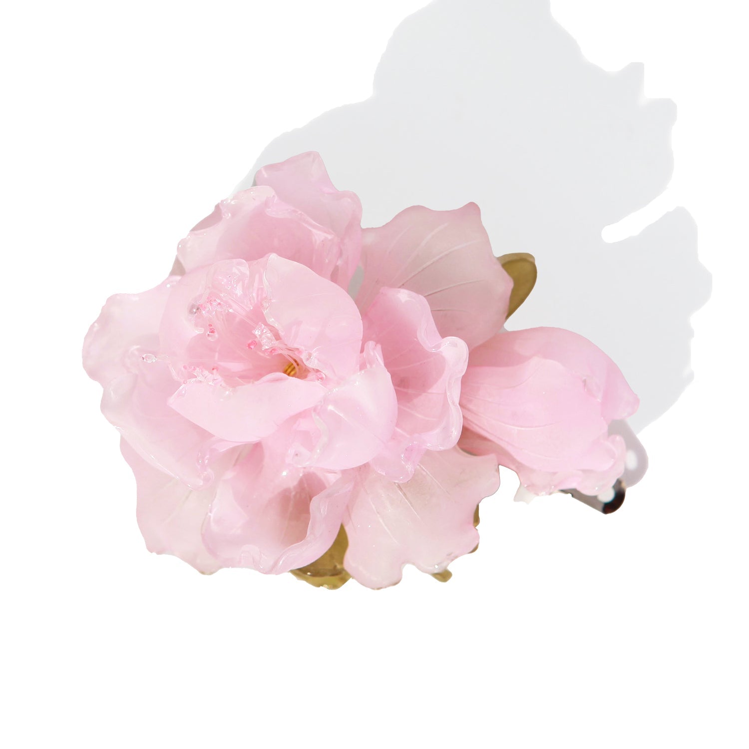 Miss Peony Hair Barrette ClipHair ClipsJewelryBlossomuniqueflowerearringsgiftforhermothergiftdaughtergiftbirthdaygiftanniversarygift