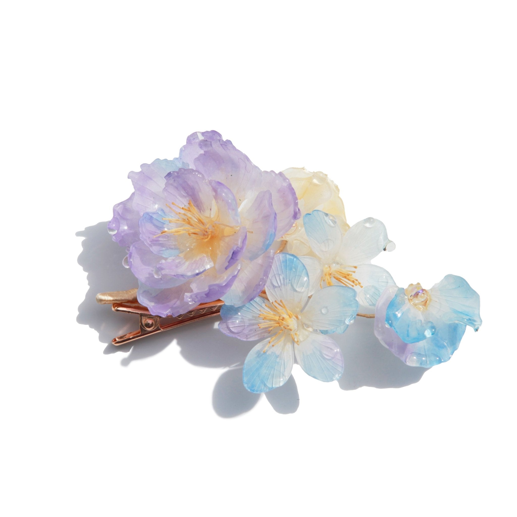 Moonlit Rose Garden Hair ClipHair ClipsJewelryBlossomuniqueflowerearringsgiftforhermothergiftdaughtergiftbirthdaygiftanniversarygift