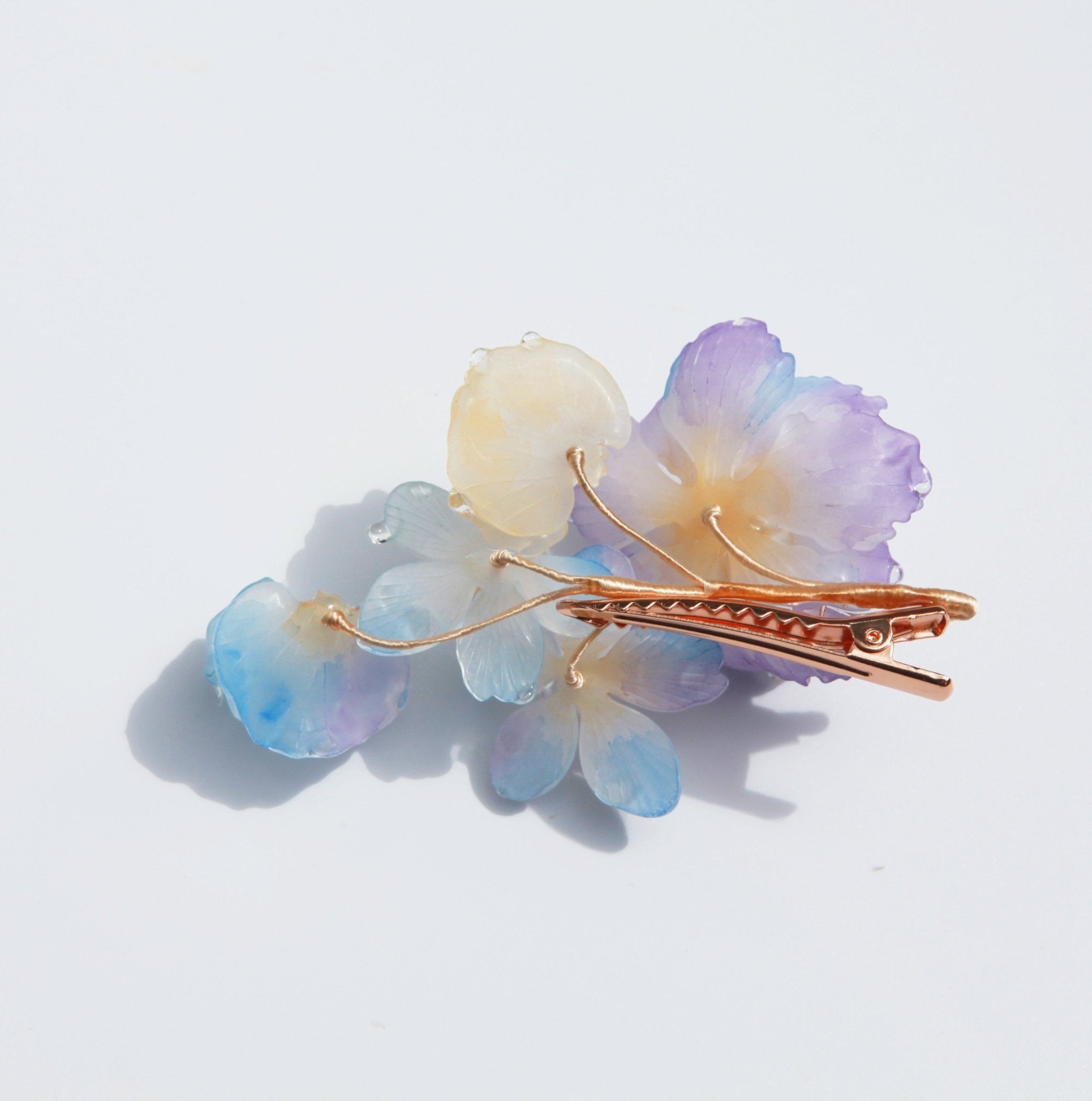 Moonlit Rose Garden Hair ClipHair ClipsJewelryBlossomuniqueflowerearringsgiftforhermothergiftdaughtergiftbirthdaygiftanniversarygift