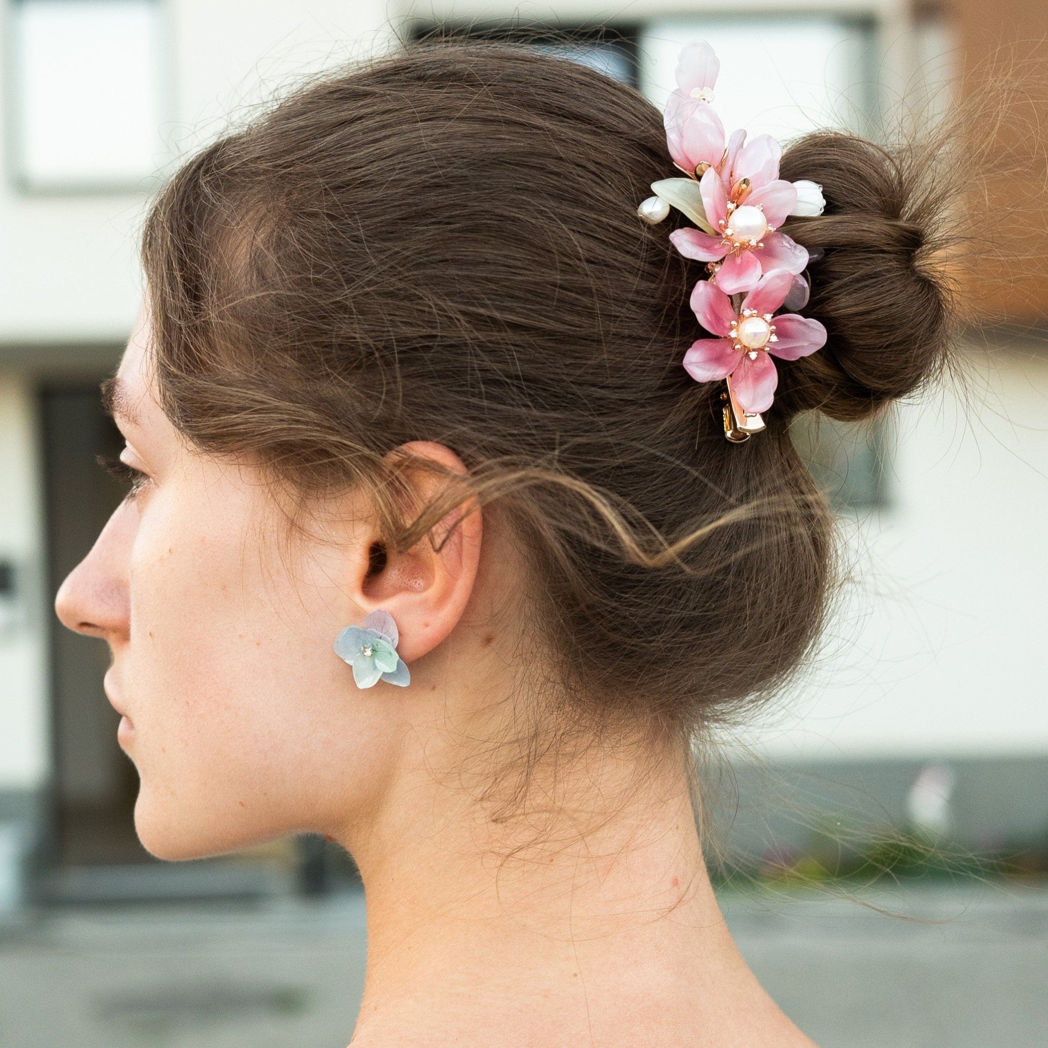 *My Rain Garden* Cherry Blossom Garden Hair ClipHair ClipsJewelryBlossomuniqueflowerearringsgiftforhermothergiftdaughtergiftbirthdaygiftanniversarygift