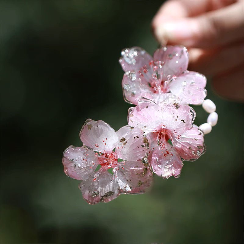 *My Rain Garden* Peach Garden Pearl Hair ClipHair ClipsJewelryBlossomuniqueflowerearringsgiftforhermothergiftdaughtergiftbirthdaygiftanniversarygift