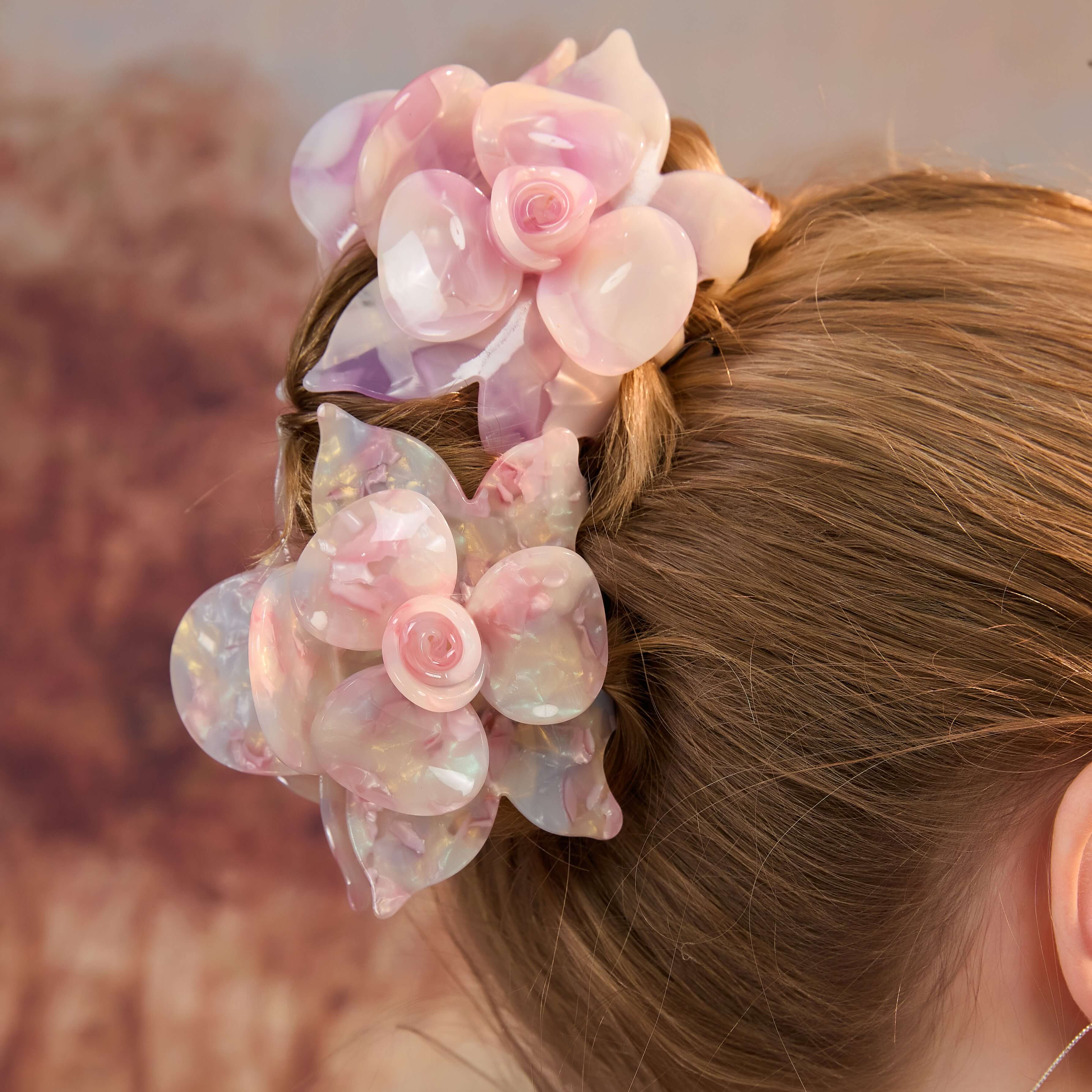 Blooming Orchid Hair Claw (2 Pieces)