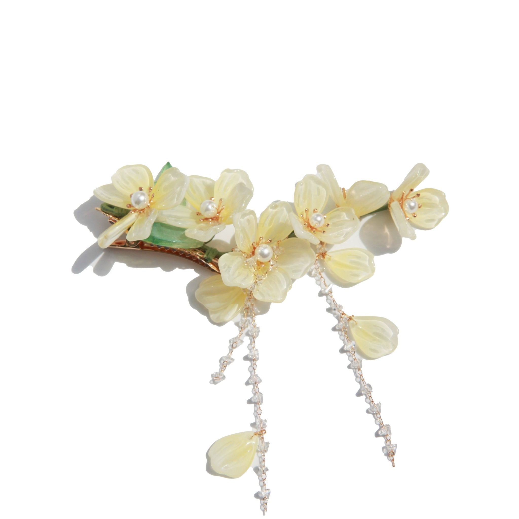 Osmanthus Flower Tassel Hair ClipHair ClipsJewelryBlossomuniqueflowerearringsgiftforhermothergiftdaughtergiftbirthdaygiftanniversarygift