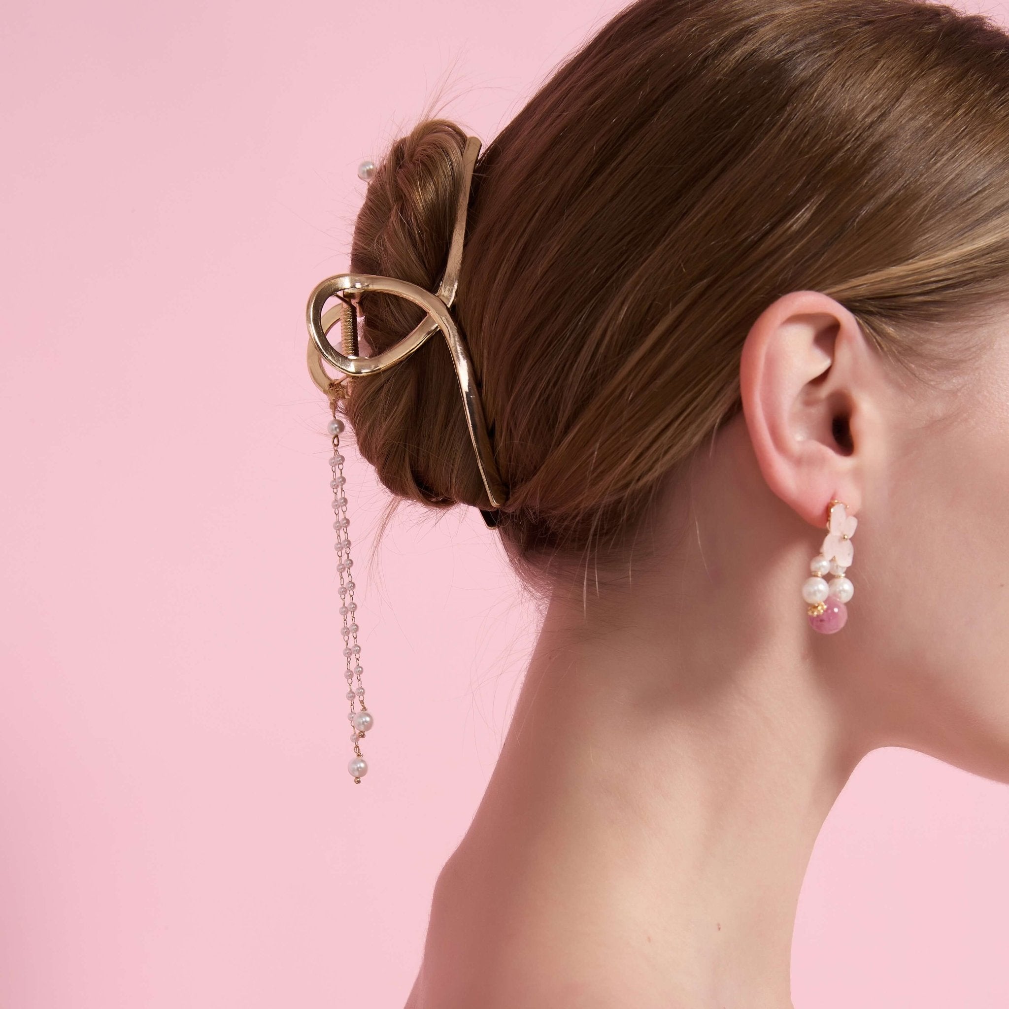 Peony Garden Hair Clawhair clawsJewelryBlossomuniqueflowerearringsgiftforhermothergiftdaughtergiftbirthdaygiftanniversarygift