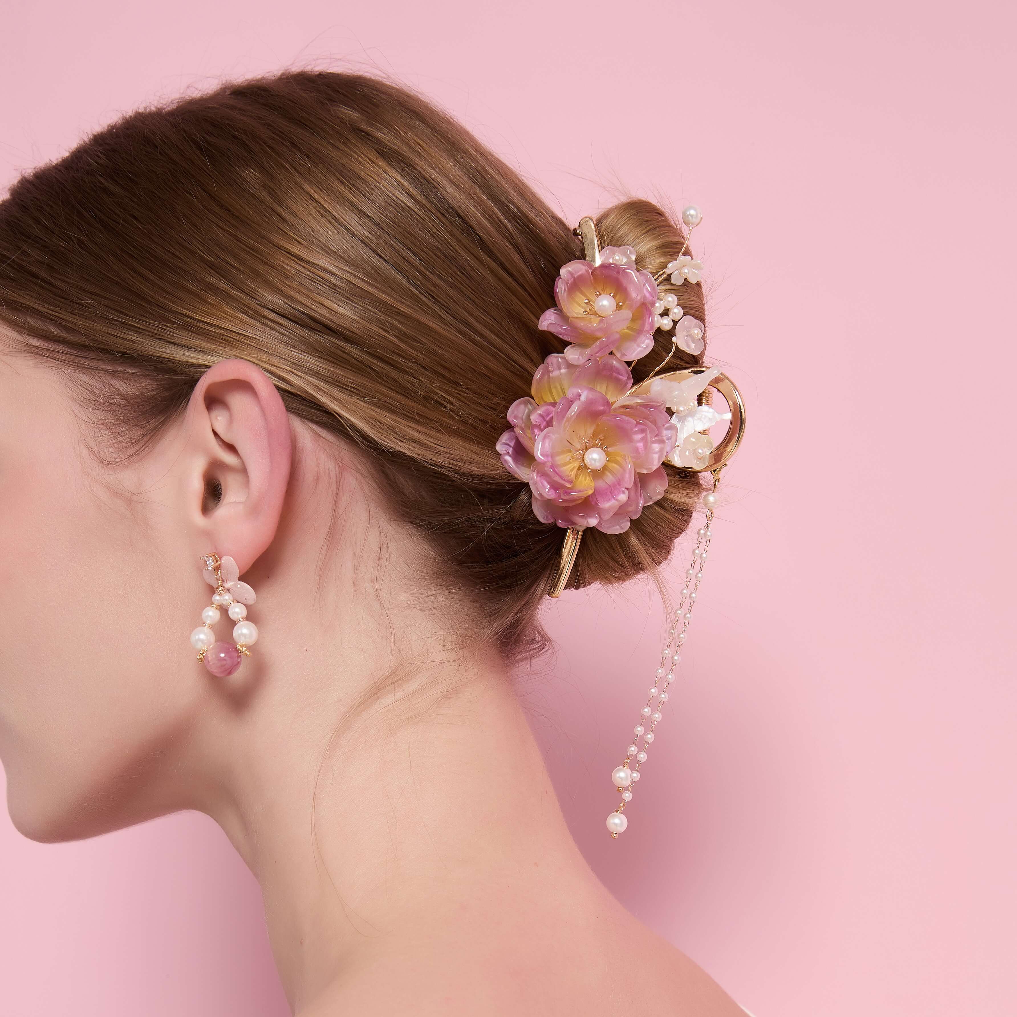 Peony Garden Hair Claw