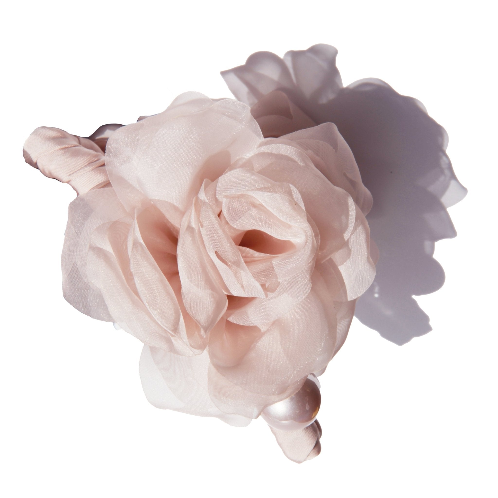 Pink Organza Camellia Hair Clawhair clawsJewelryBlossomuniqueflowerearringsgiftforhermothergiftdaughtergiftbirthdaygiftanniversarygift