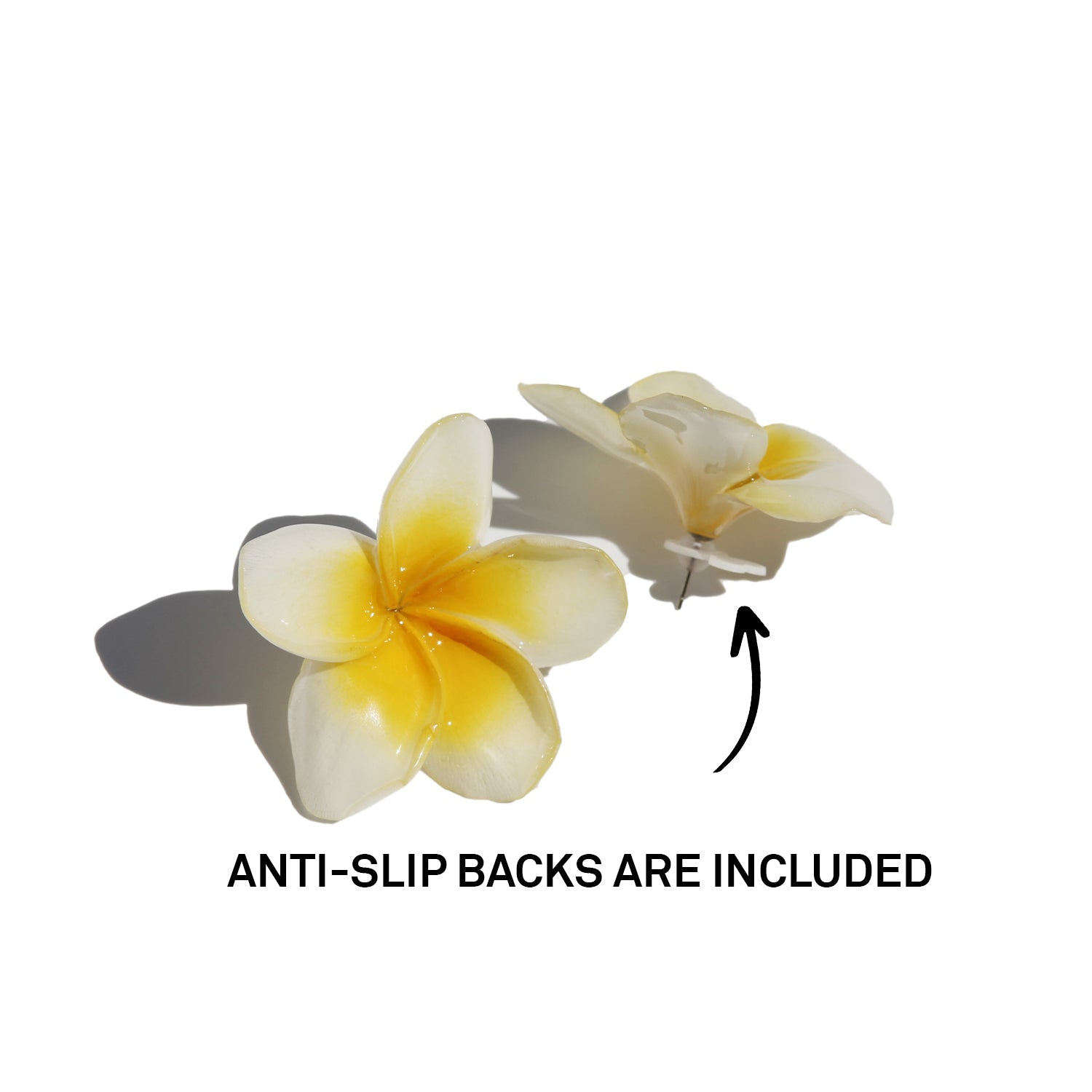 Preserved Plumeria Flower Earring StudsHAIRJewelryBlossomuniqueflowerearringsgiftforhermothergiftdaughtergiftbirthdaygiftanniversarygift