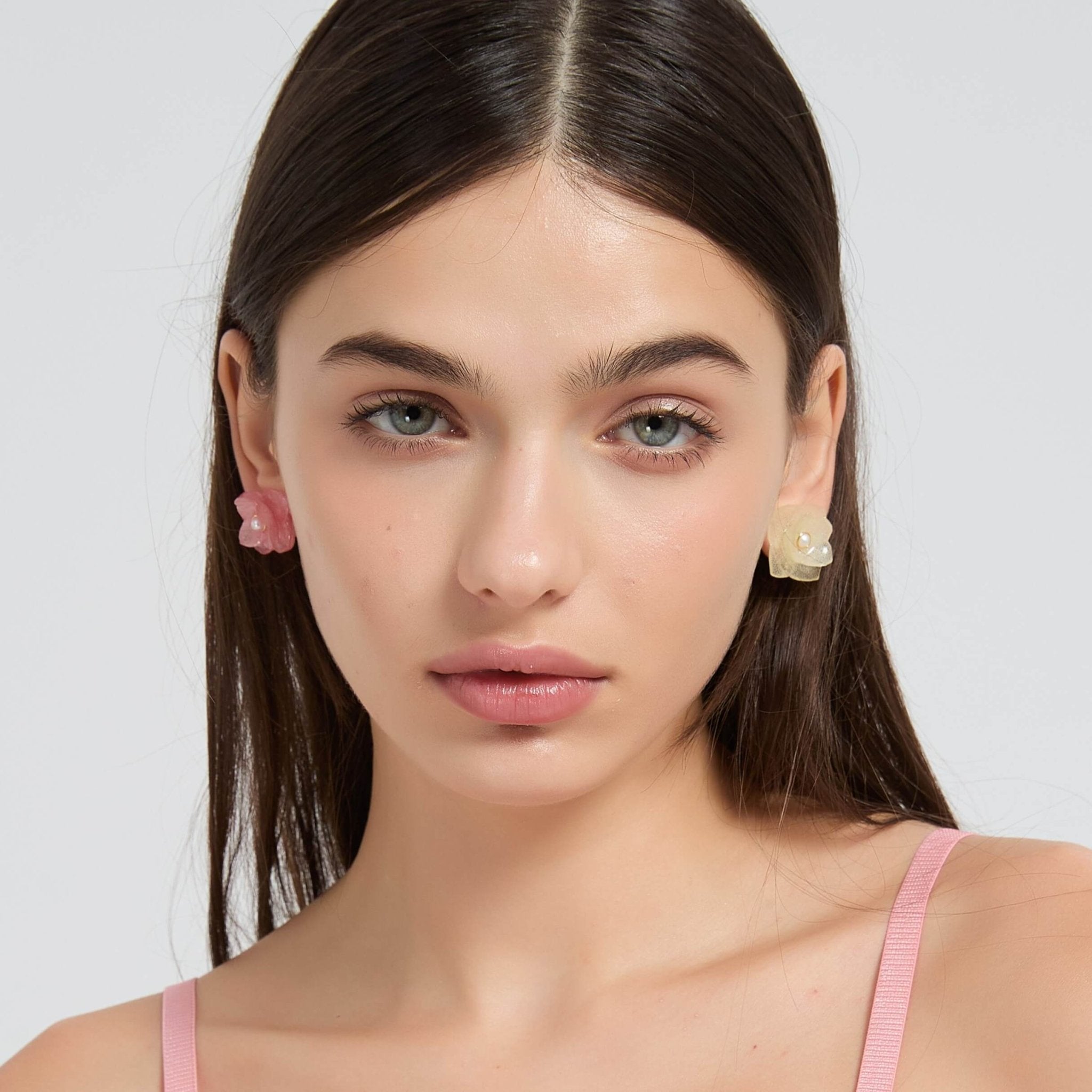 *Real Flower* Hydrangea Flower Studs (3 - pc set)HAIRJewelryBlossomuniqueflowerearringsgiftforhermothergiftdaughtergiftbirthdaygiftanniversarygift