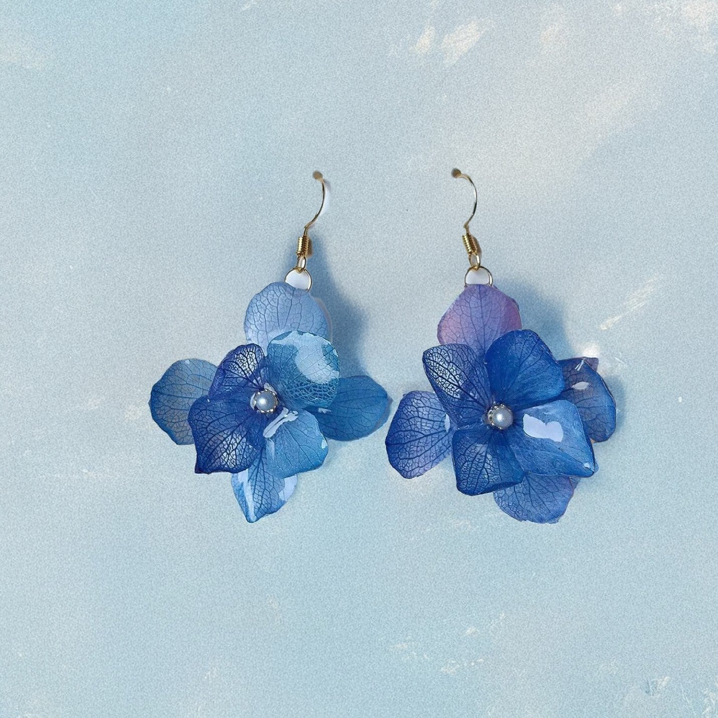 *Real Flower* Large Lavender Hydrangea Drop EarringsEarringsJewelryBlossomuniqueflowerearringsgiftforhermothergiftdaughtergiftbirthdaygiftanniversarygift