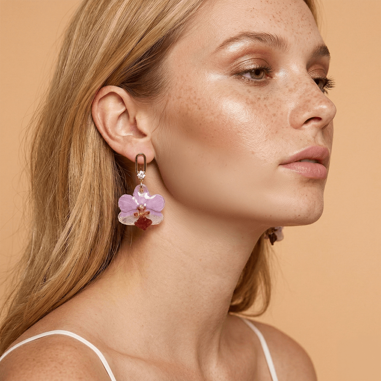 *Real Flower* Pink Orchid Drop EarringsEarringsJewelryBlossomuniqueflowerearringsgiftforhermothergiftdaughtergiftbirthdaygiftanniversarygift