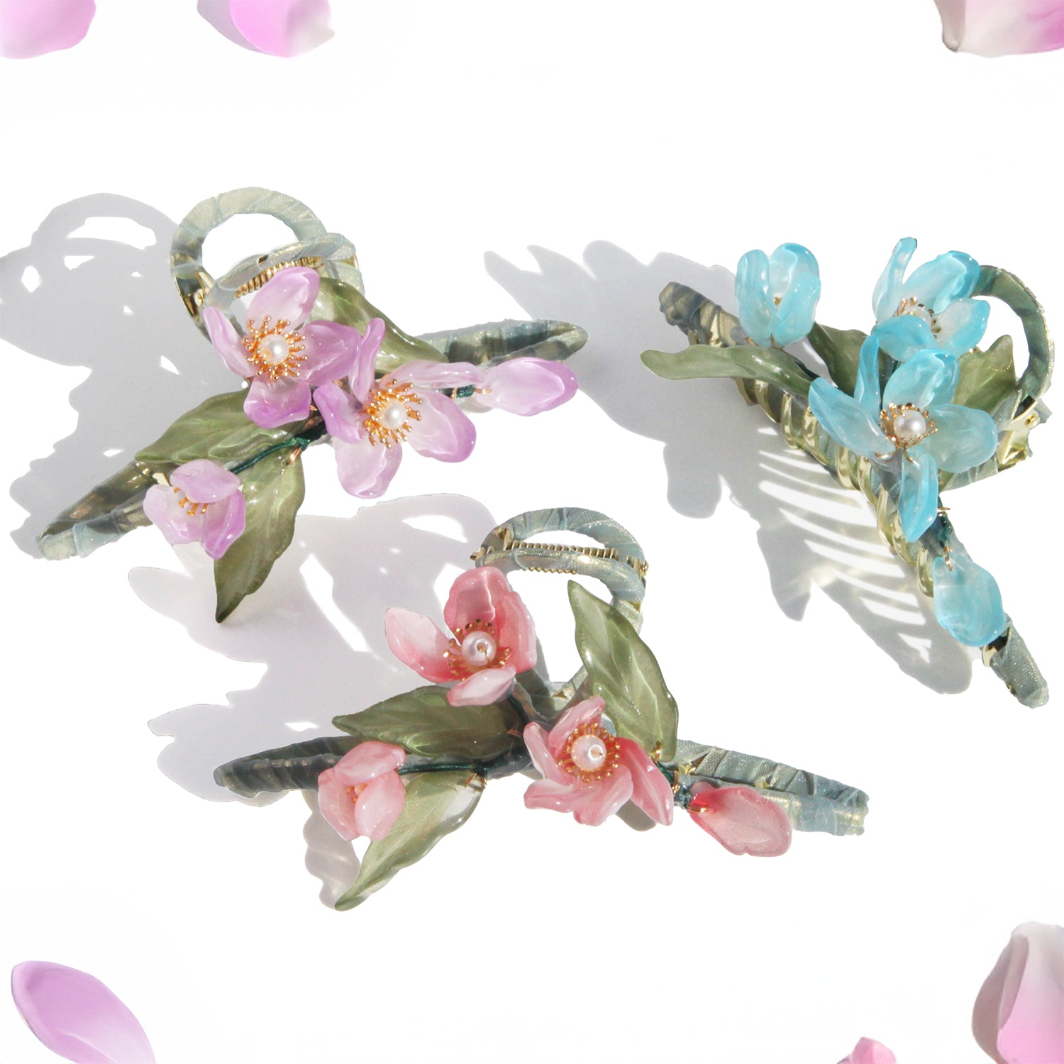 Red Camellia Flower Hair Clawhair clawsJewelryBlossomuniqueflowerearringsgiftforhermothergiftdaughtergiftbirthdaygiftanniversarygift