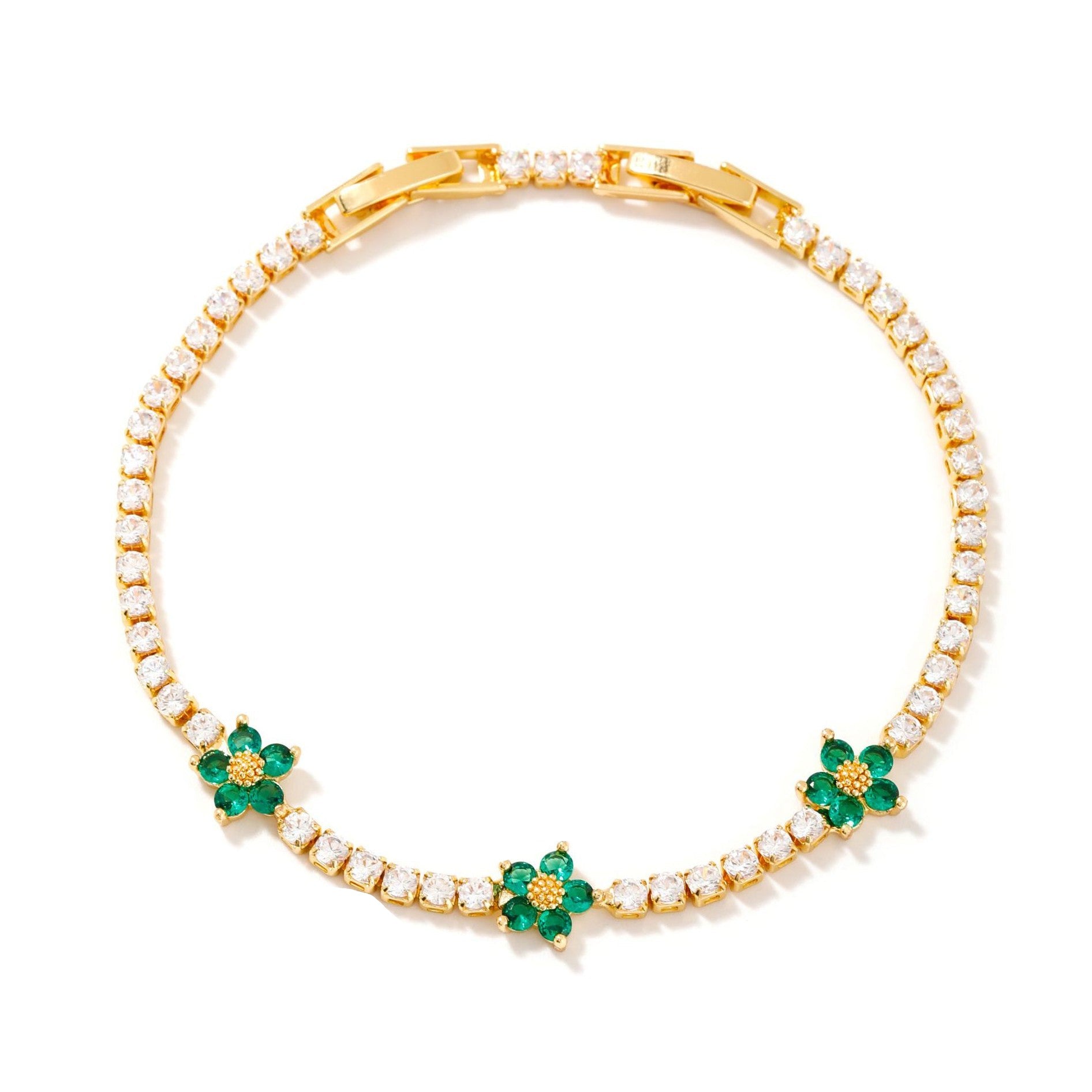 Rosalie Flower Tennis BraceletsBraceletJewelryBlossomuniqueflowerearringsgiftforhermothergiftdaughtergiftbirthdaygiftanniversarygift