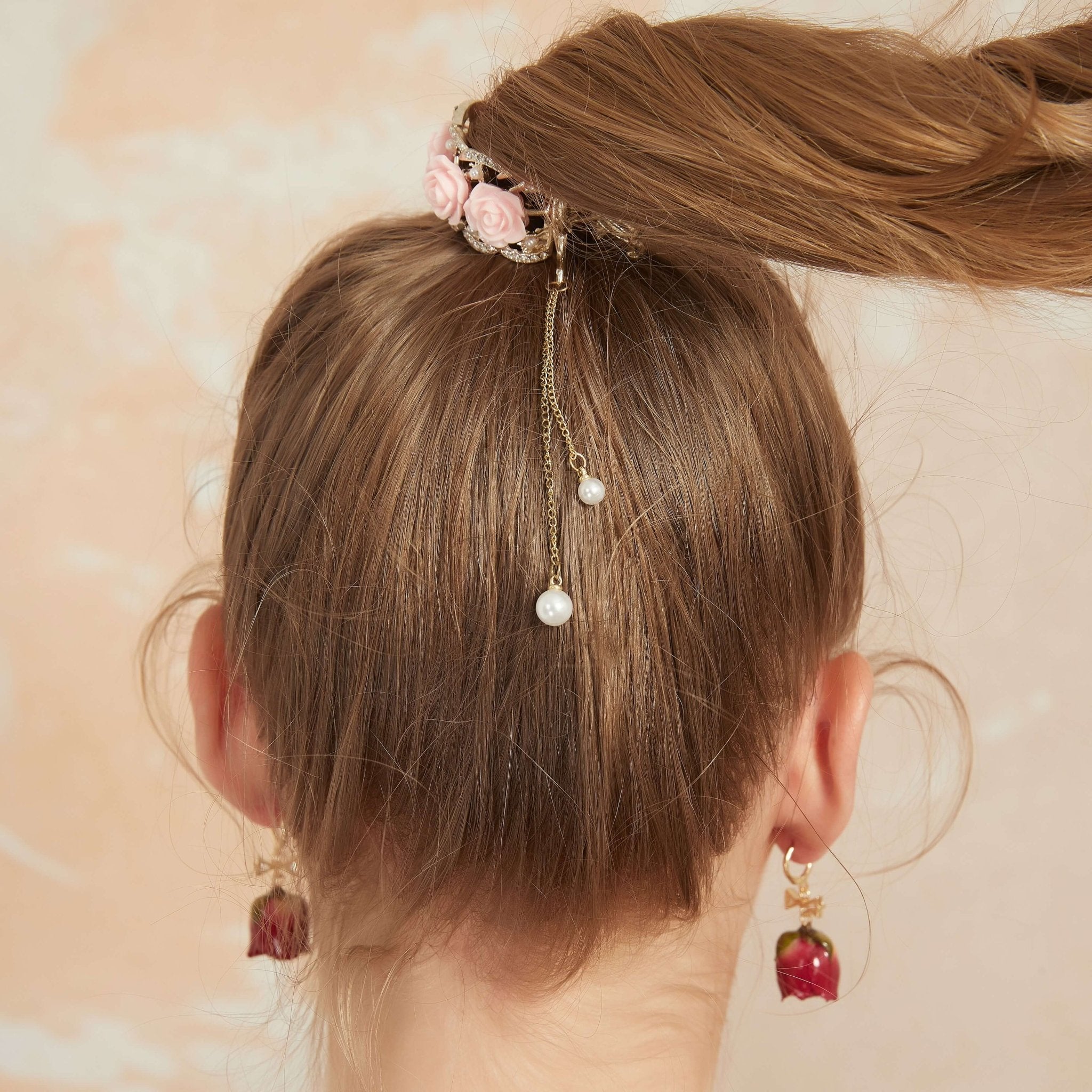 Rose & Daisy Ponytail Hair Claws (3 - Piece)hair clawsJewelryBlossomuniqueflowerearringsgiftforhermothergiftdaughtergiftbirthdaygiftanniversarygift