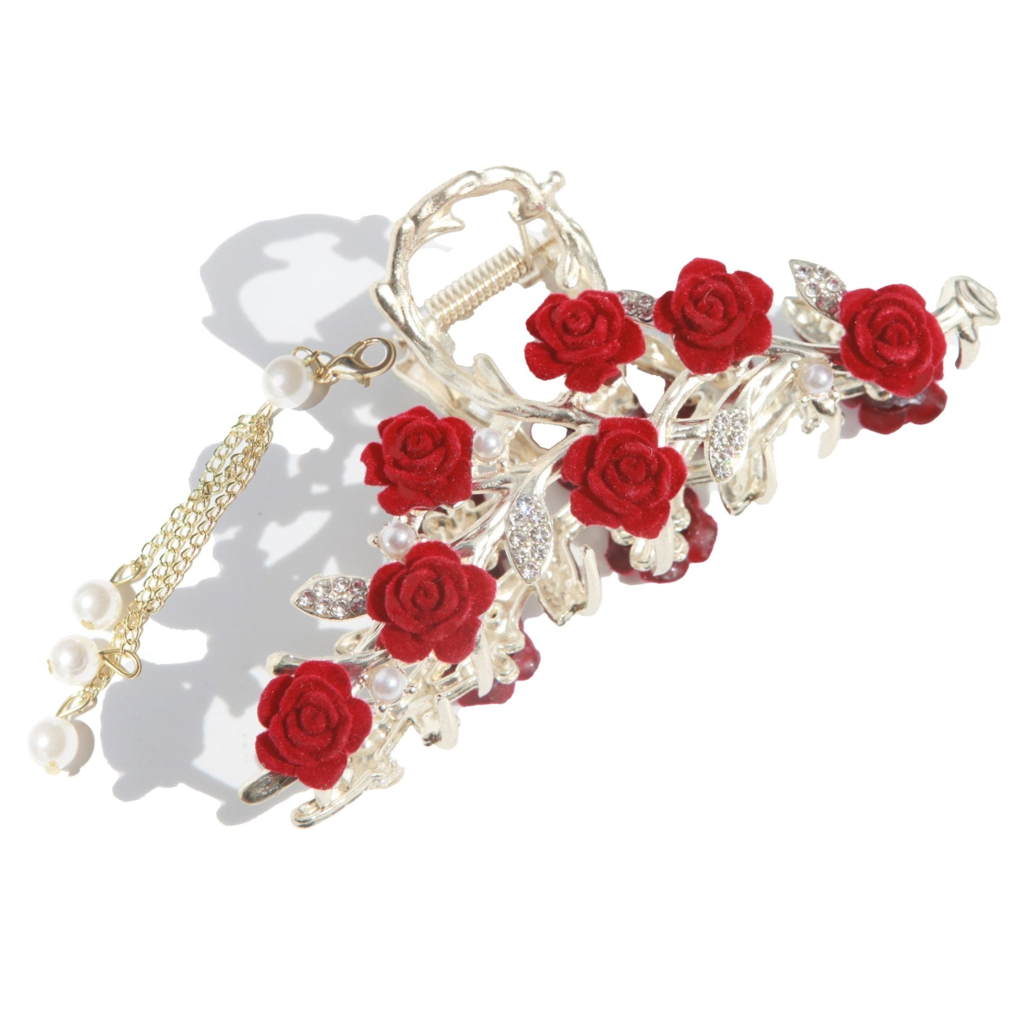 Rose Garden Hair Clawhair clawsJewelryBlossomuniqueflowerearringsgiftforhermothergiftdaughtergiftbirthdaygiftanniversarygift