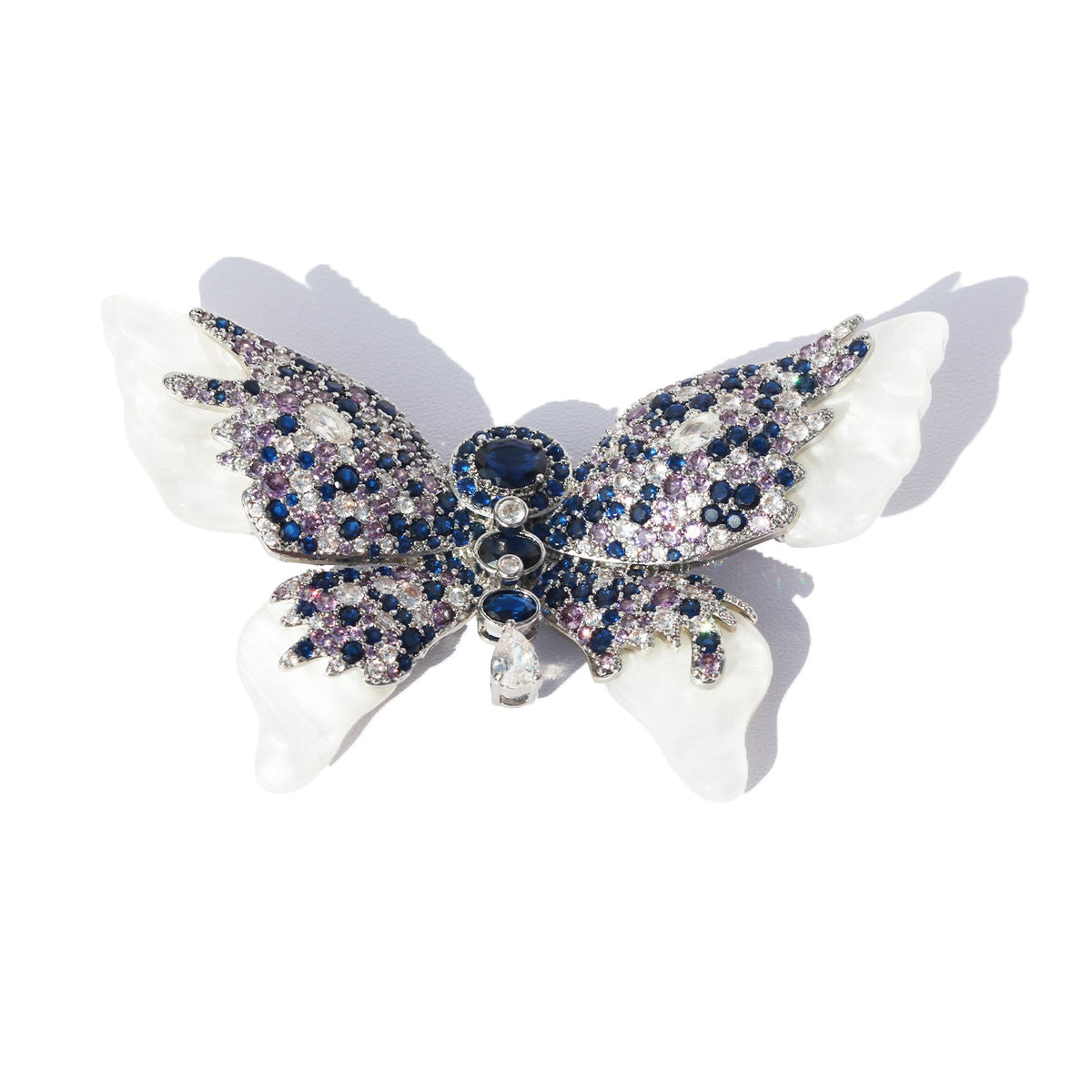 Sapphire Lavender Pearl Wing Butterfly Brooch brooch JewelryBlossom #flowerjewelry# #weddingjewelry# #bridaljewelry# #weddinggift# #bridemaidgift##giftforher# #mothergift# #daughtergift# #birthdaygift# #anniversarygi