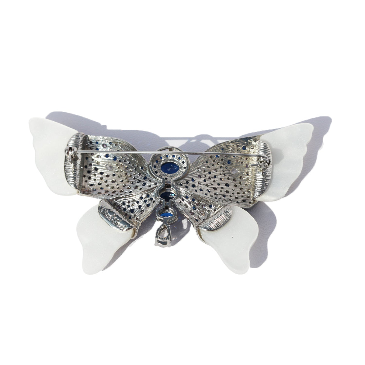 Sapphire Lavender Pearl Wing Butterfly Brooch brooch JewelryBlossom #flowerjewelry# #weddingjewelry# #bridaljewelry# #weddinggift# #bridemaidgift##giftforher# #mothergift# #daughtergift# #birthdaygift# #anniversarygi