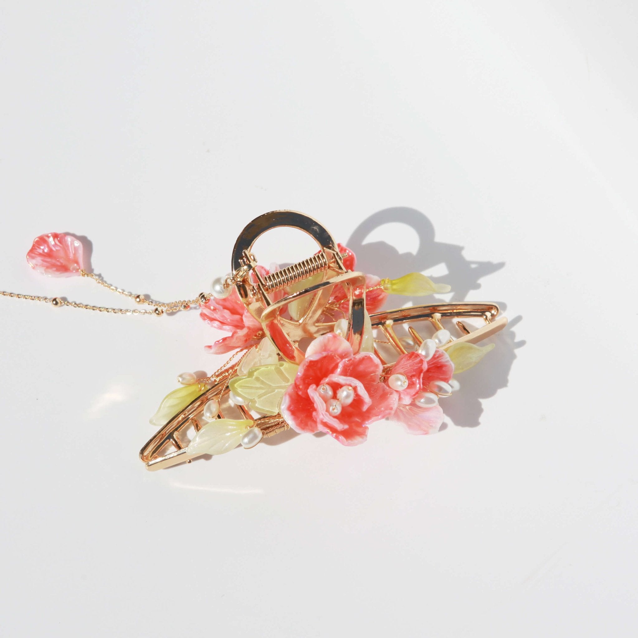 Spring Festival Camellia Hair Clawhair clawsJewelryBlossomuniqueflowerearringsgiftforhermothergiftdaughtergiftbirthdaygiftanniversarygift