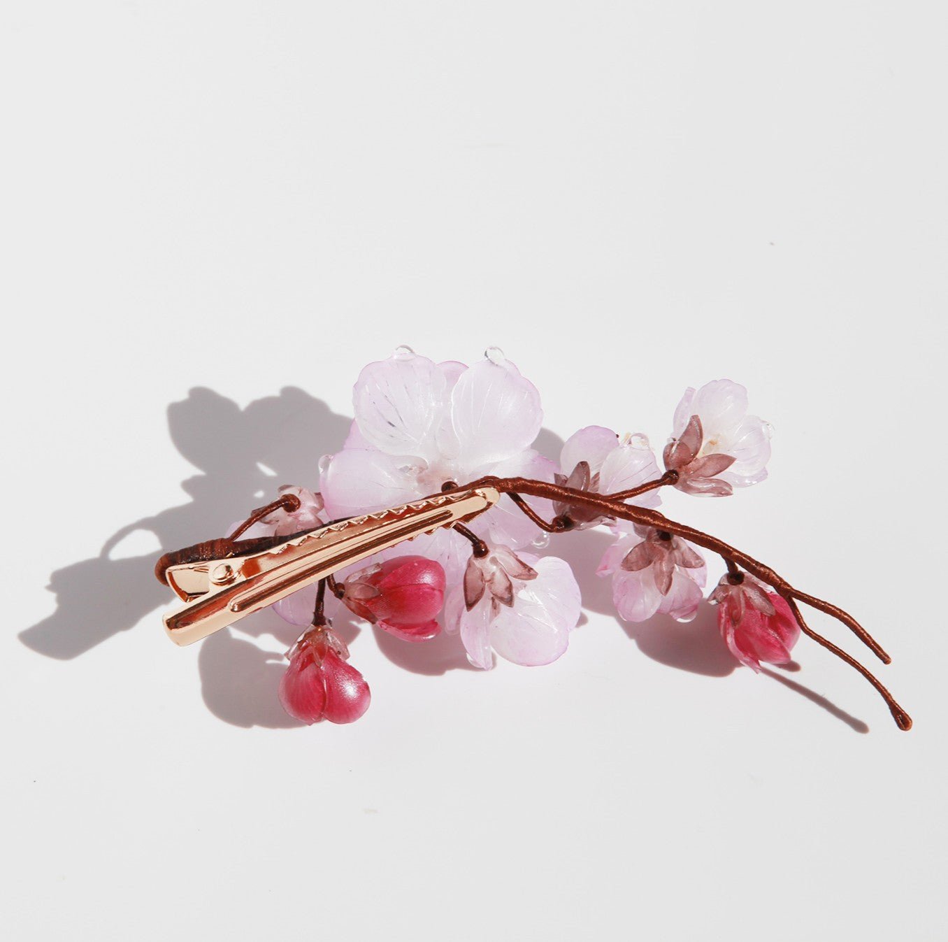 Spring Rain Cherry Bloom Hair ClipHair ClipsJewelryBlossomuniqueflowerearringsgiftforhermothergiftdaughtergiftbirthdaygiftanniversarygift