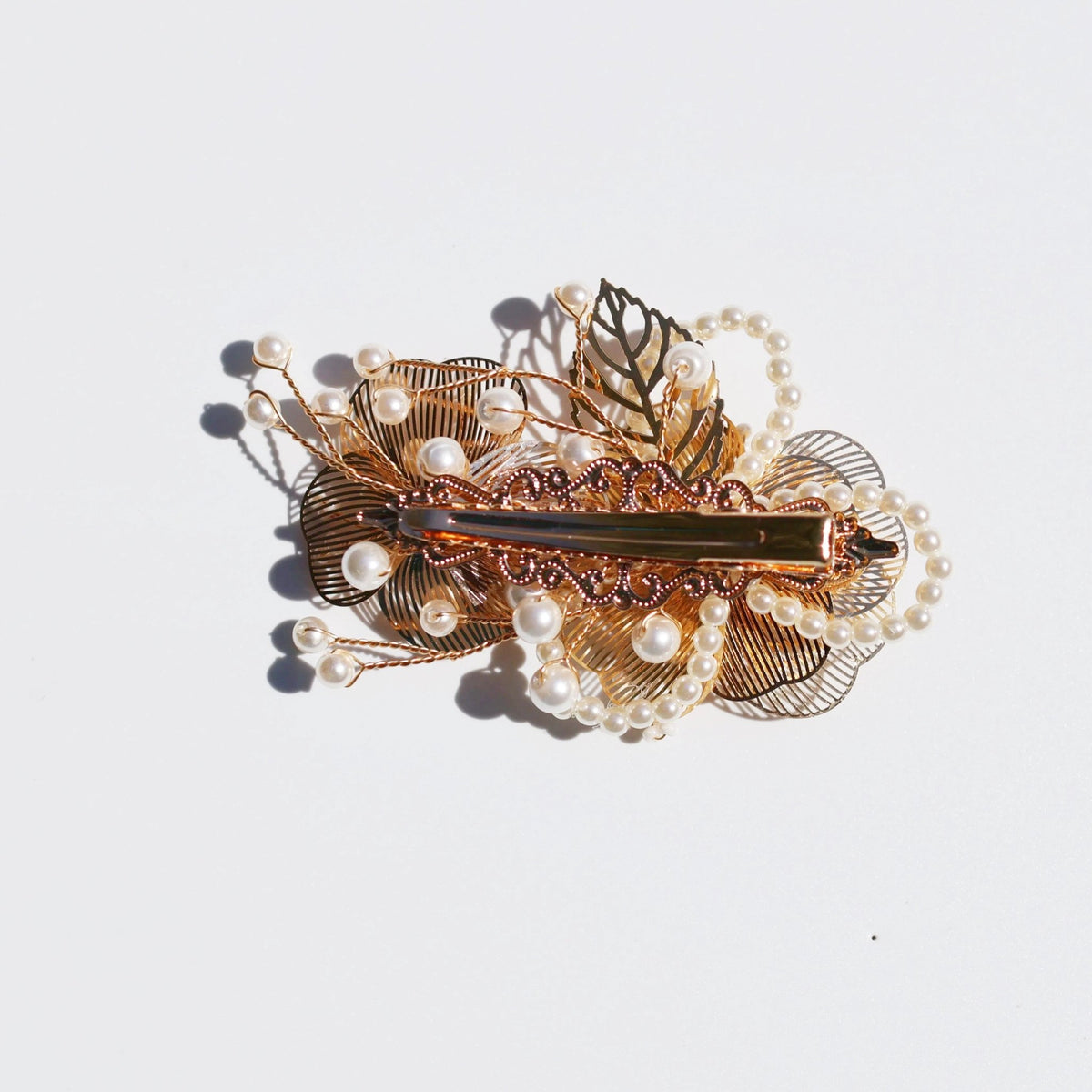 Sunlit Flower Pearl Vine Hair Clips (2-Piece) hair claws JewelryBlossom flowerjewelry weddingjewelry bridaljewelry weddinggift bridemaidgiftgiftforher mothergift daughtergift birthdaygift anniversarygi