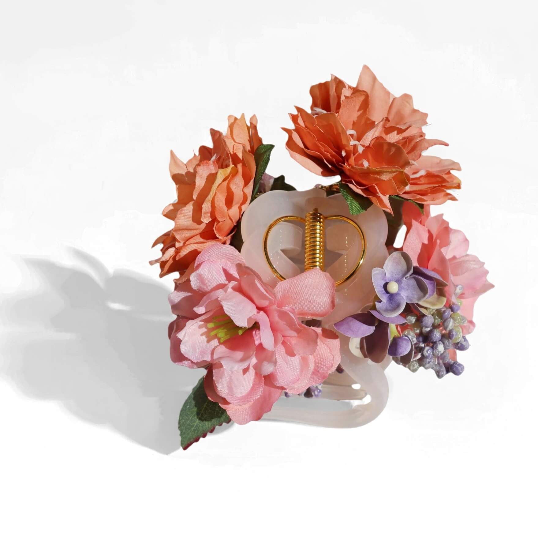 Sweet Peony Bloom Tassel Hair Clawhair clawsJewelryBlossomuniqueflowerearringsgiftforhermothergiftdaughtergiftbirthdaygiftanniversarygift